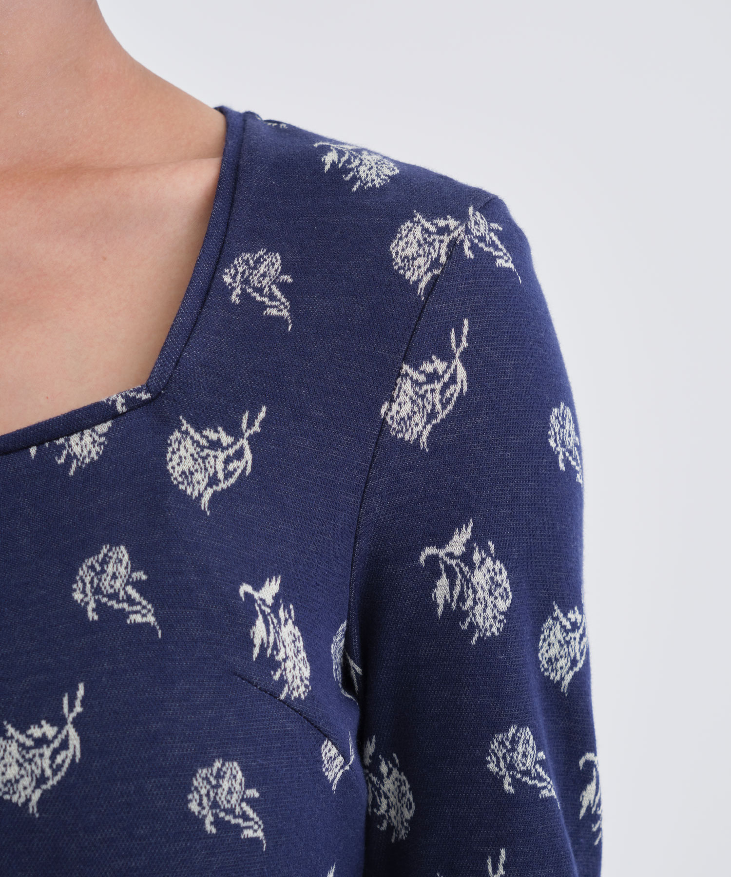 Flower Jersey One-Piece(36 NAVY): AKANE UTSUNOMIYA: WOMEN｜THE