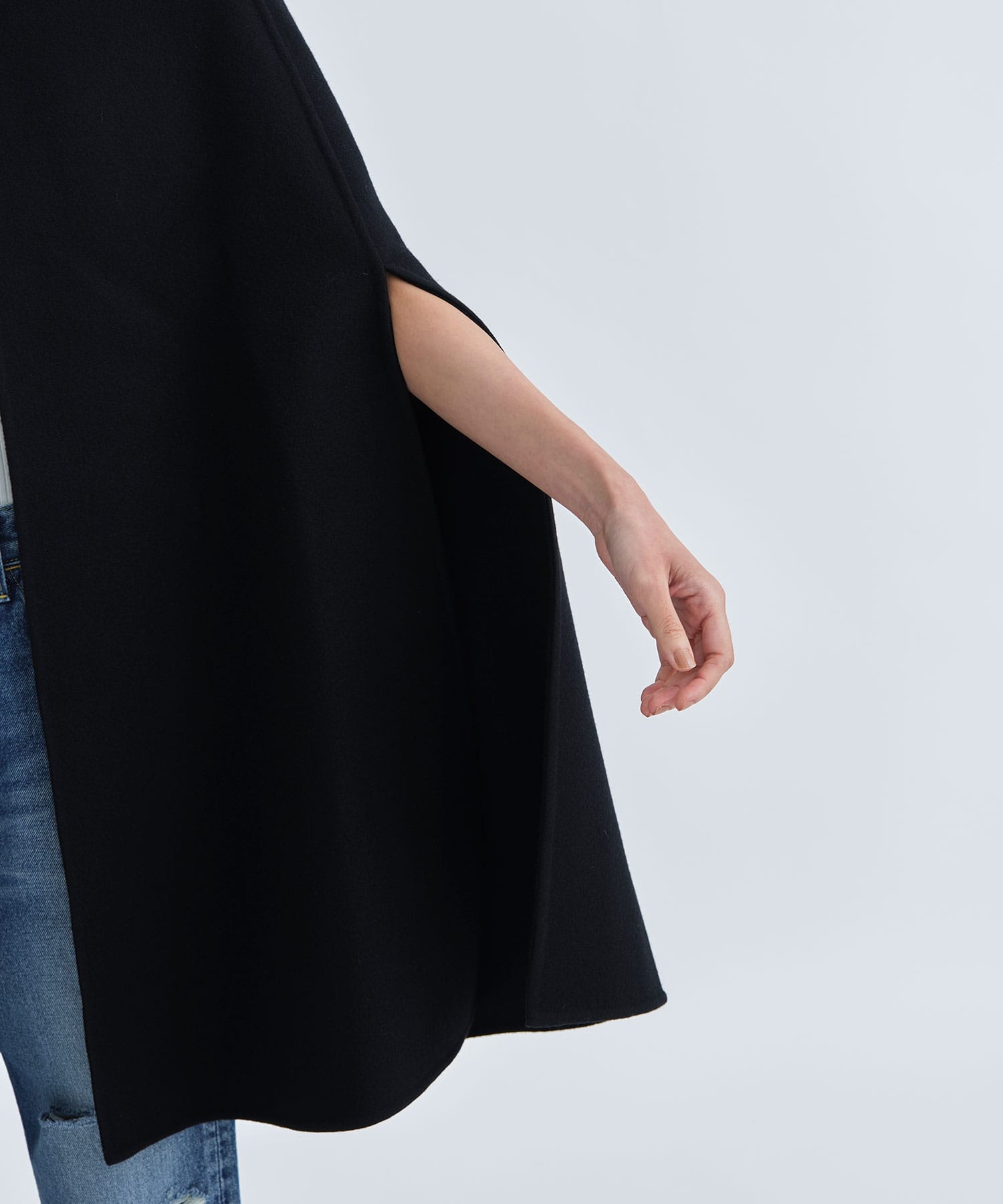 REVER SIDE SLIT CAPE(0 BLACK): MADISONBLUE: WOMEN｜THE TOKYO