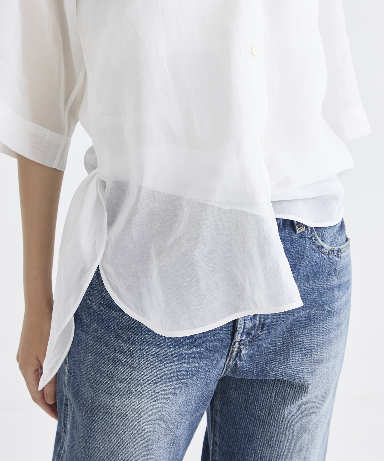 別注 SHEER HALF SLEEVE SHIRT CINOH