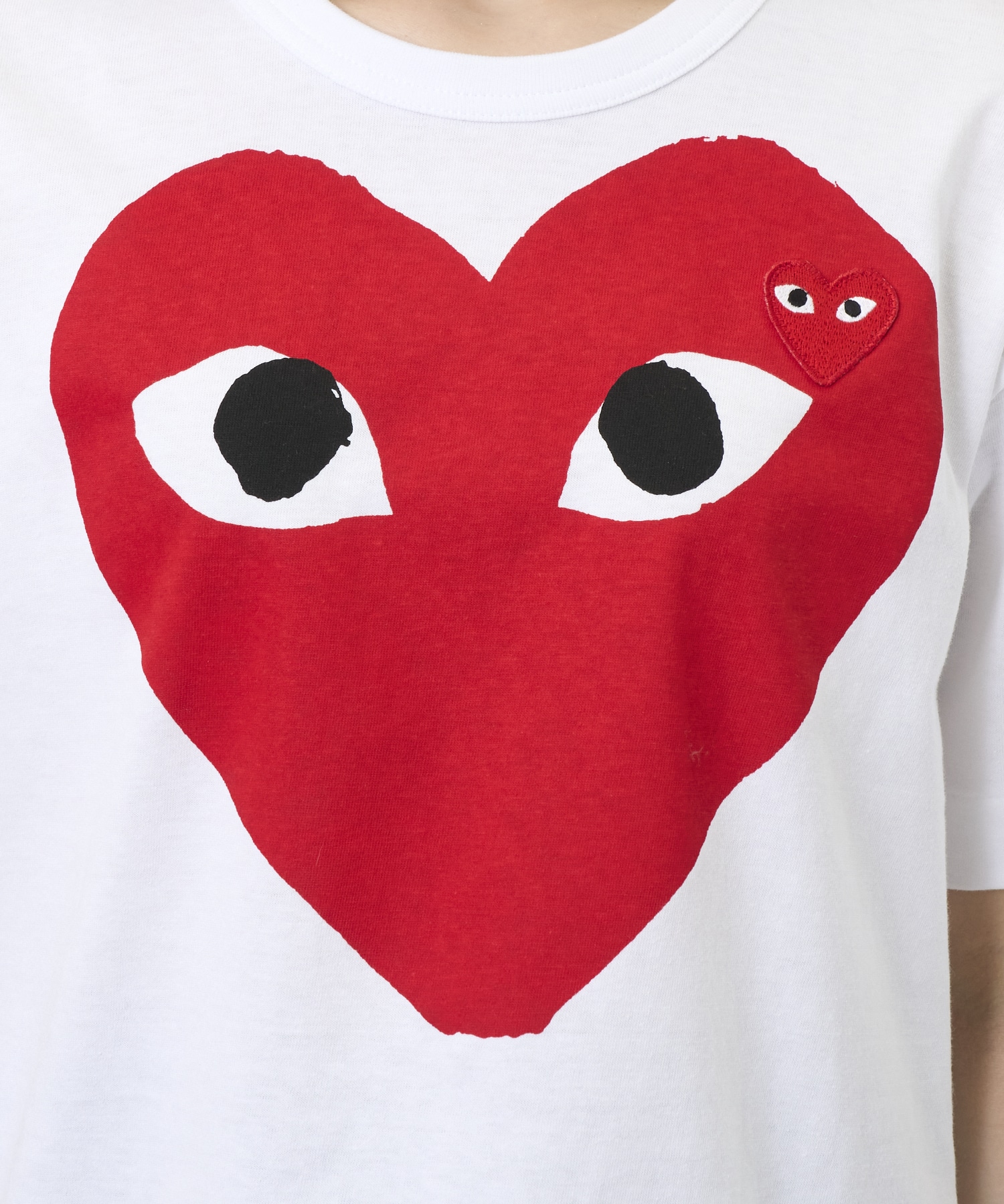 T-SHIRT RED EMBLEM RED HEART PLAY Comme des Garcons