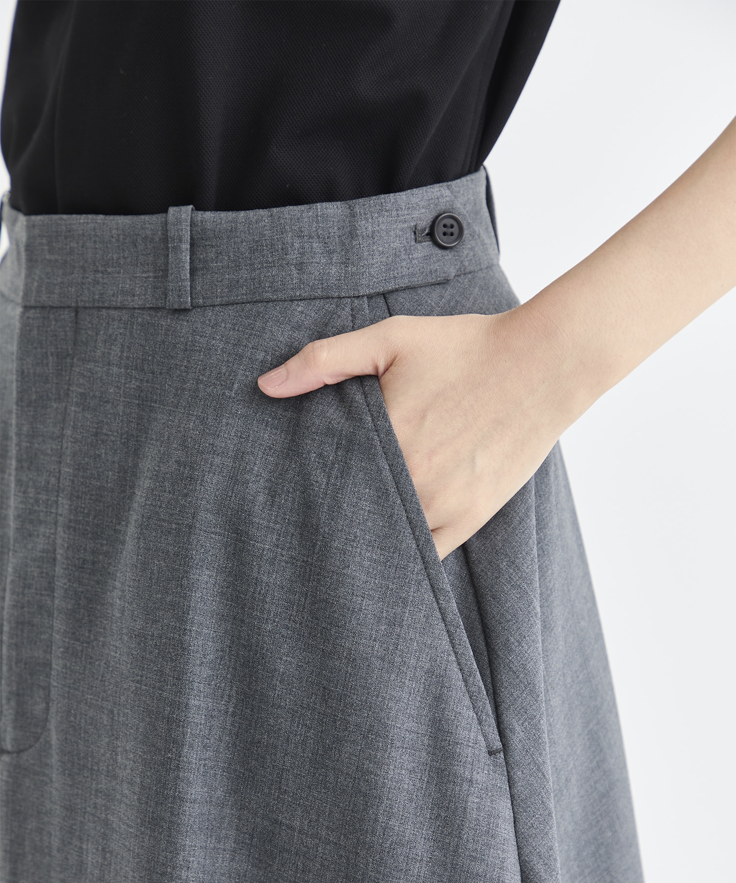 Light Washable Flare Skirt THE TOKYO