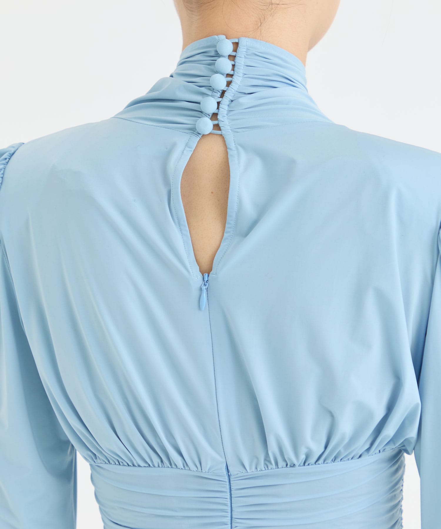 STRECH JERSEY DRAPED BLOUSE FETICO