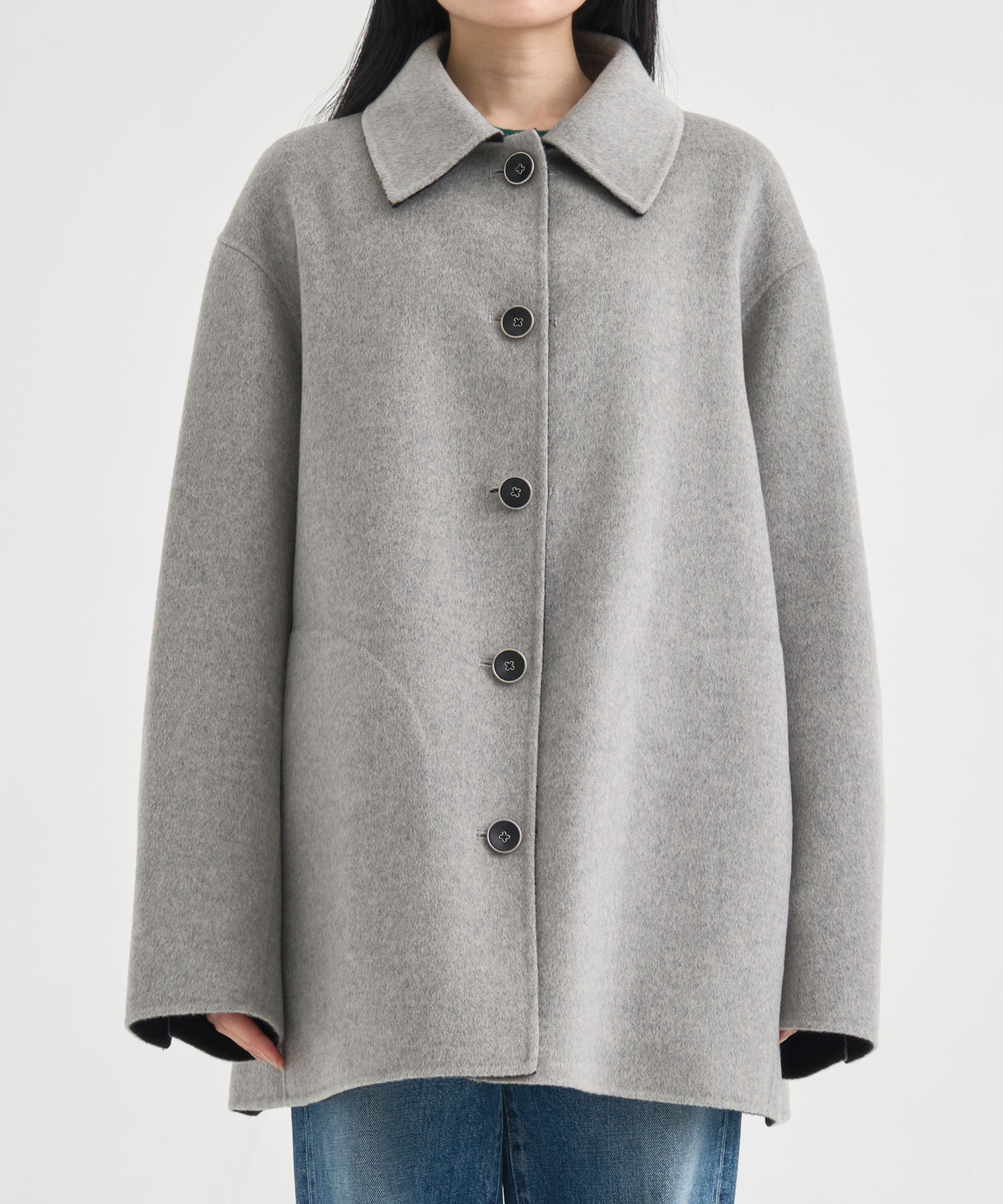 CASHMERE REVERSIBLE SHORT COAT THE TOKYO