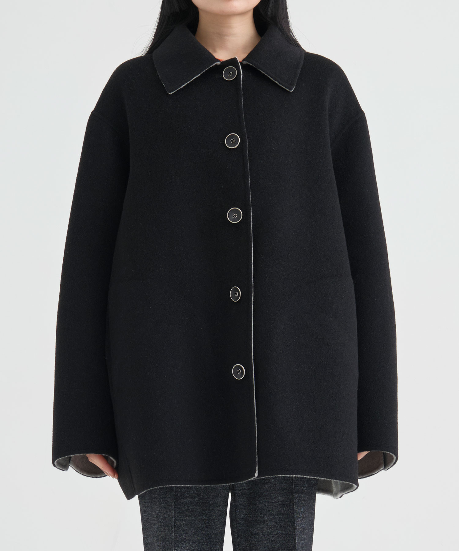 CASHMERE REVERSIBLE SHORT COAT THE TOKYO