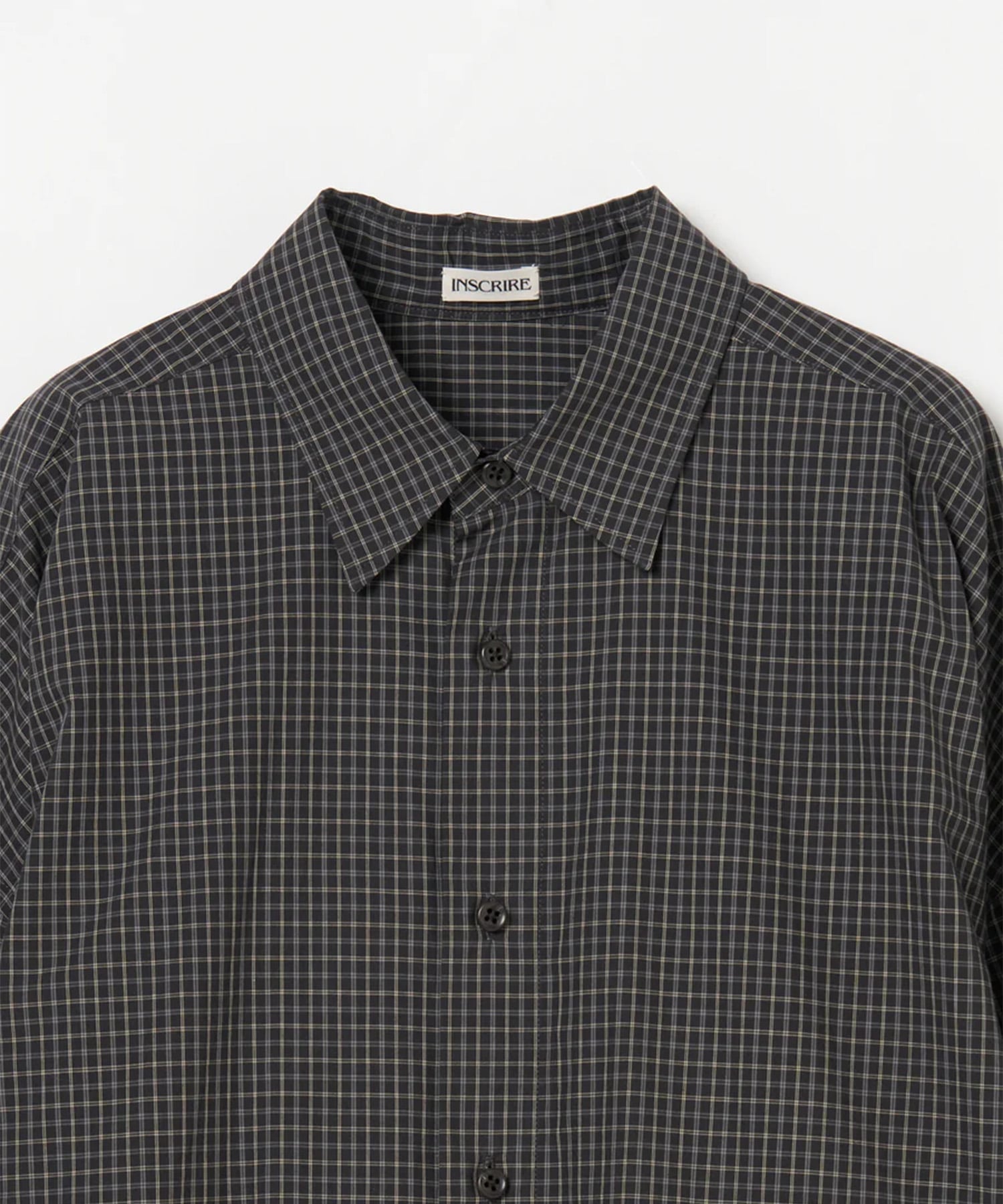 Coton Check Cape Shirt INSCRIRE