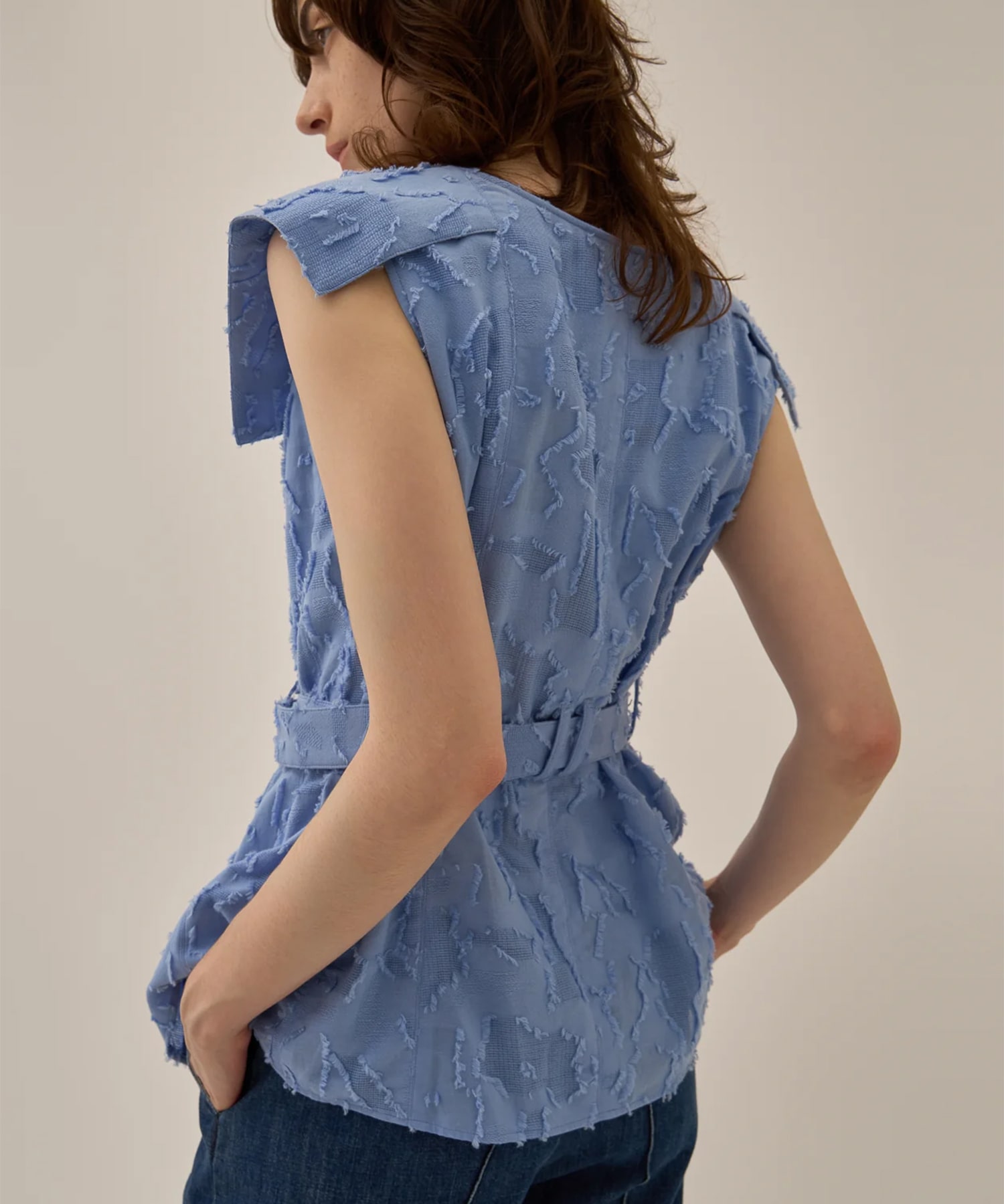 Block flower shirt BL AKIRANAKA