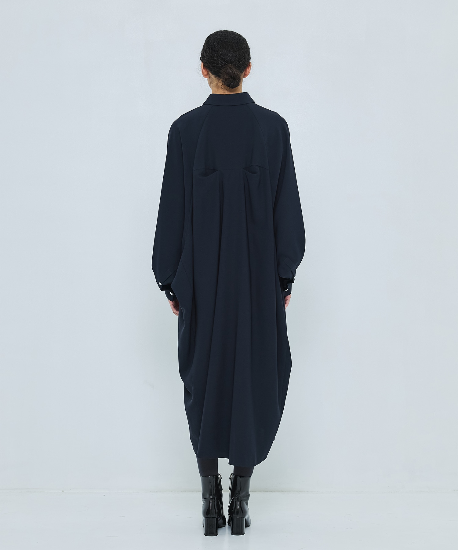 CIRCLE TUCK DRESS ENFOLD