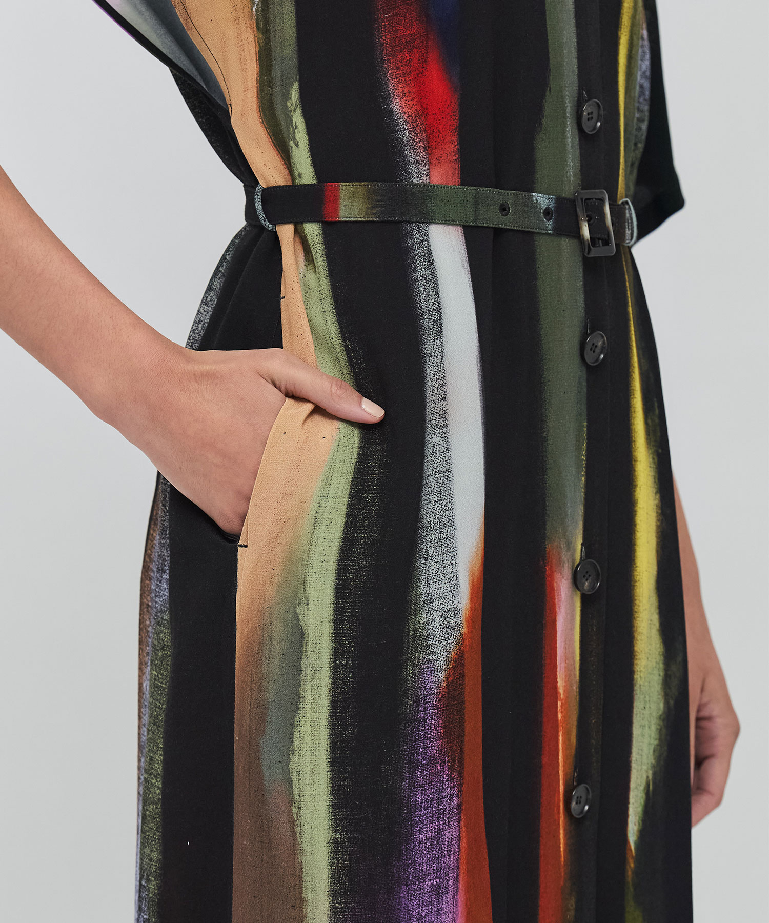 Empty stripe dress BK AKIRANAKA