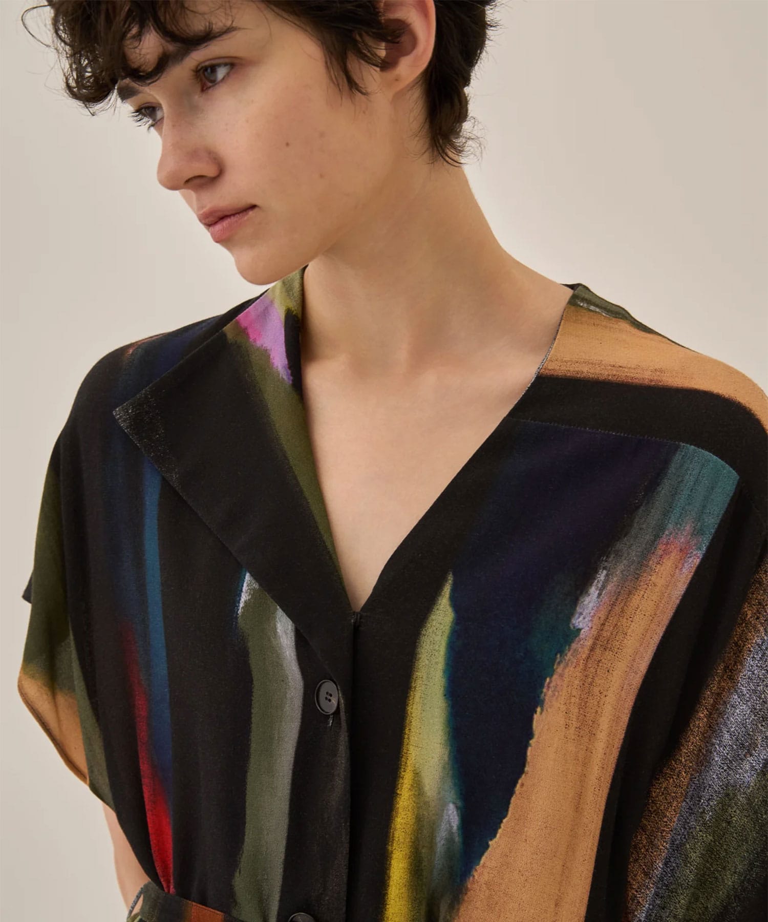 Empty stripe dress BK AKIRANAKA