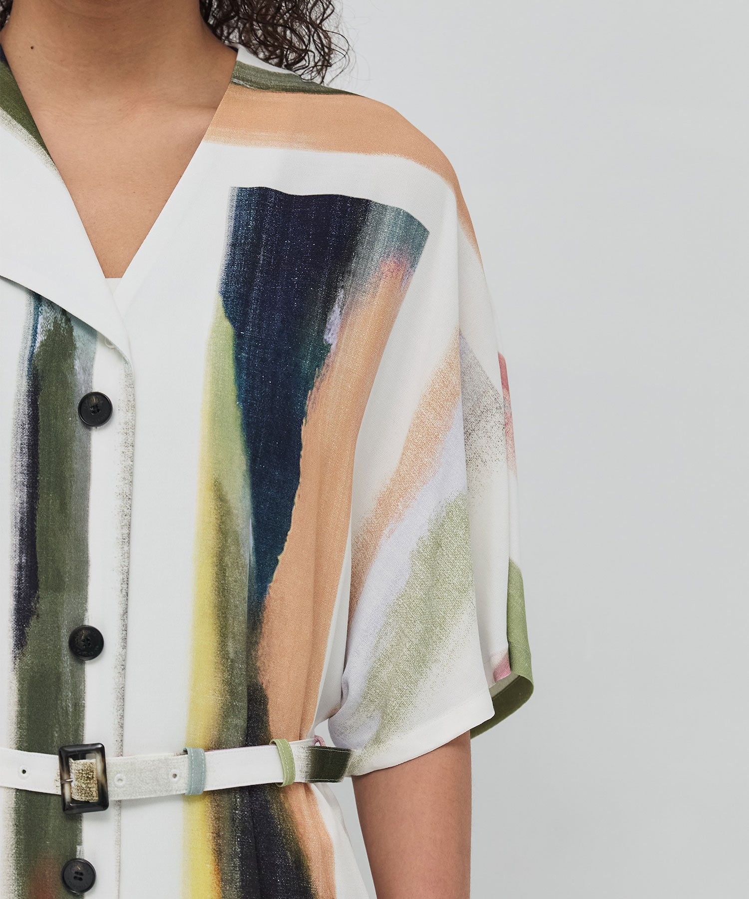 Empty stripe dress WH AKIRANAKA