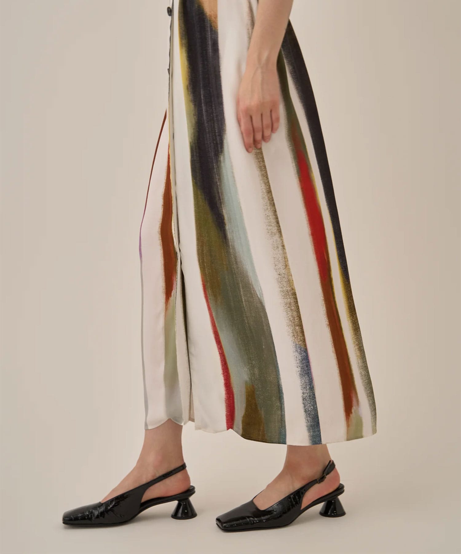 Empty stripe dress WH AKIRANAKA