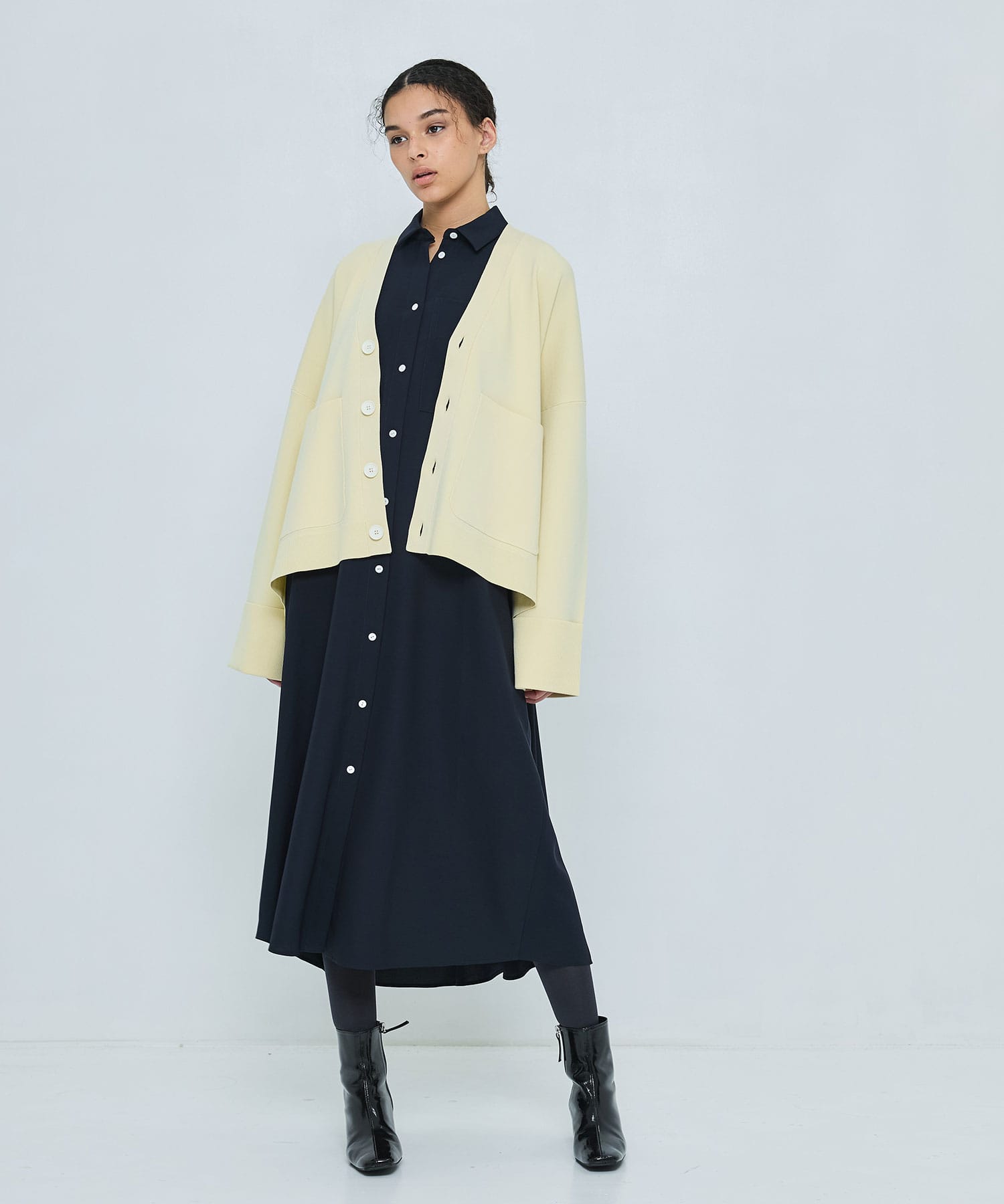 BOX WIDE-CARDIGAN ENFOLD