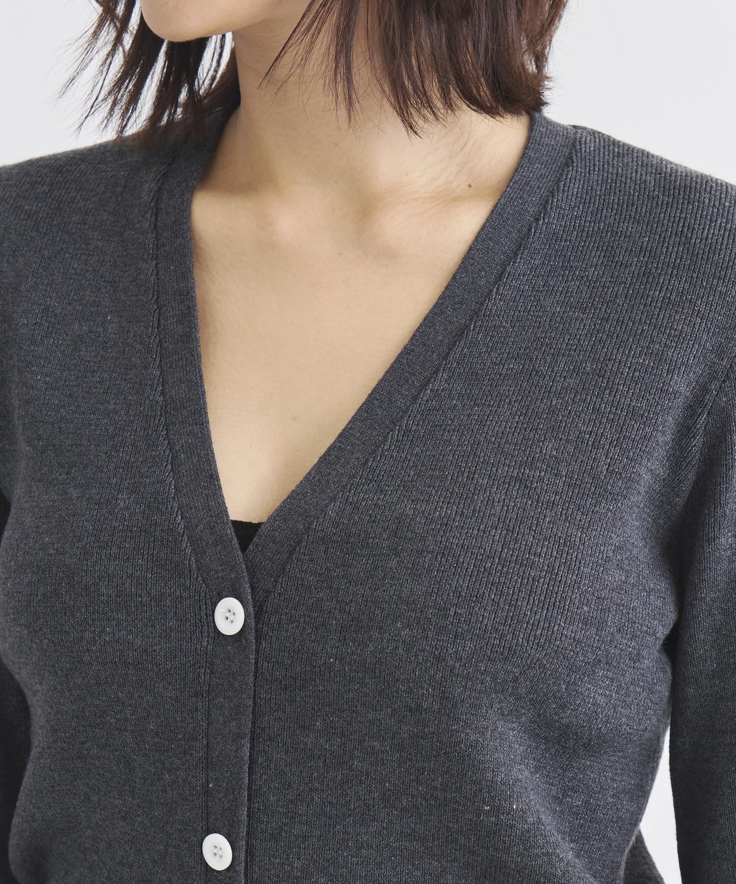 Vneck knit compact cardigan Louren