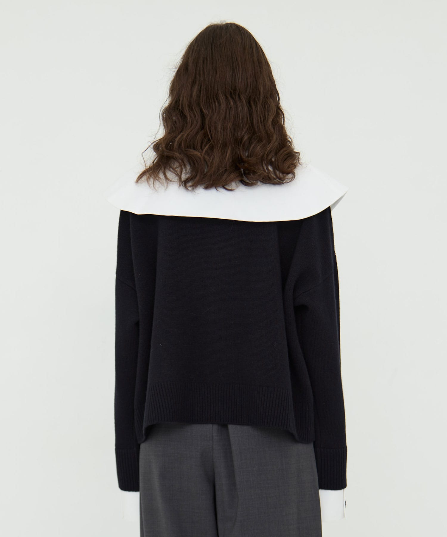 CLASSICAL COLLAR CARDIGAN ENFOLD