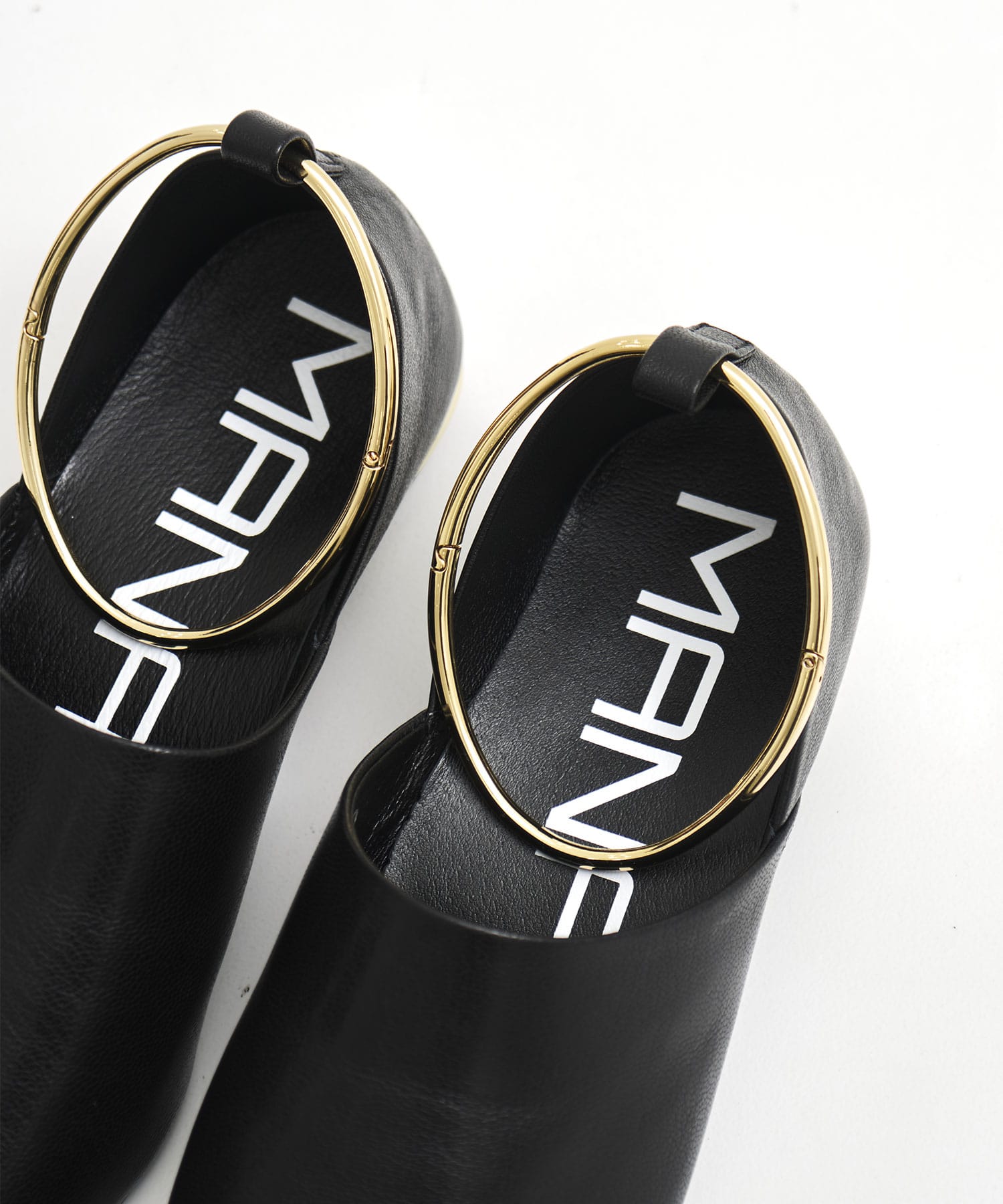 ankle strap flat pumps MANA