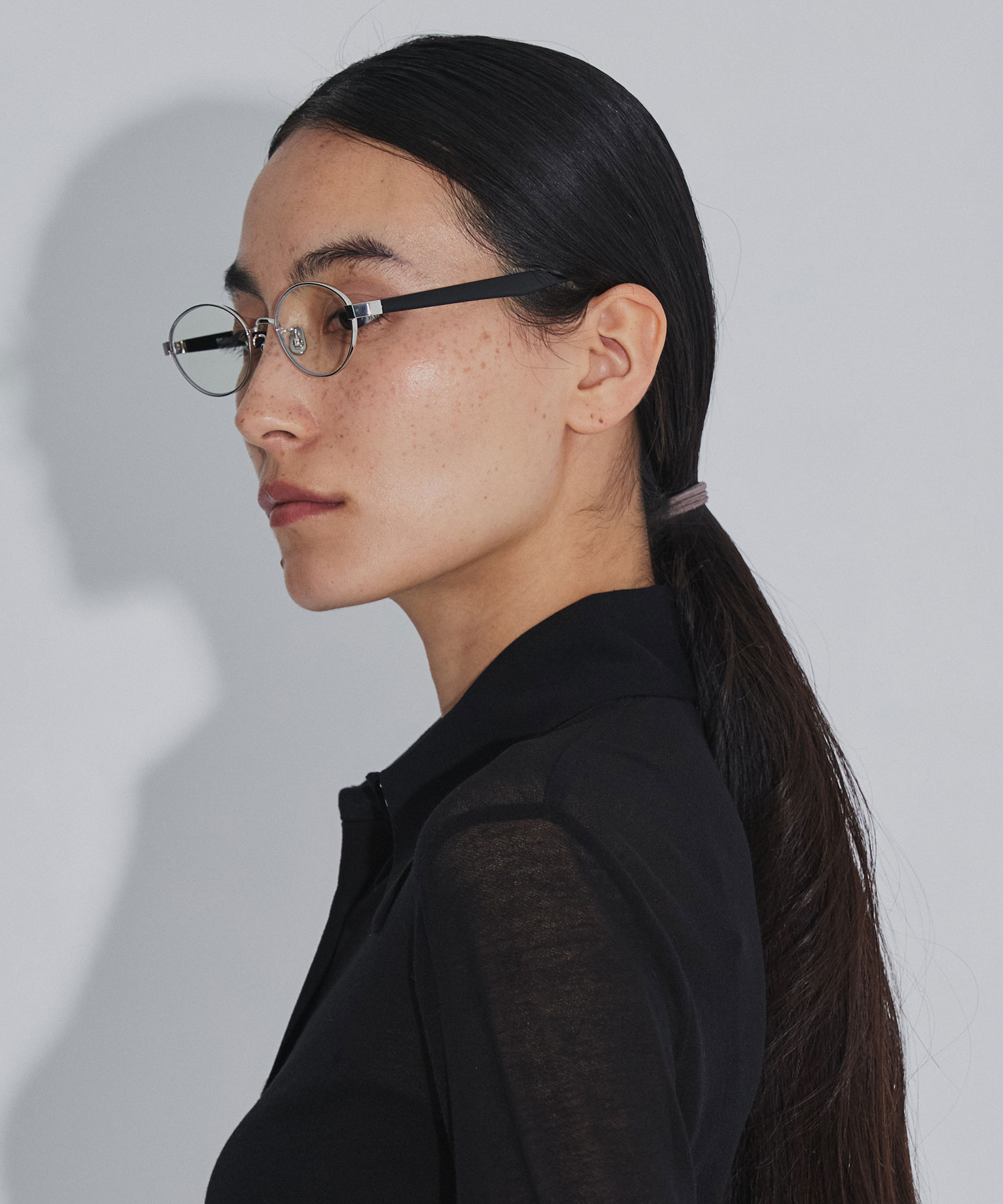 × BLANC METAL OVAL GLASSES FETICO