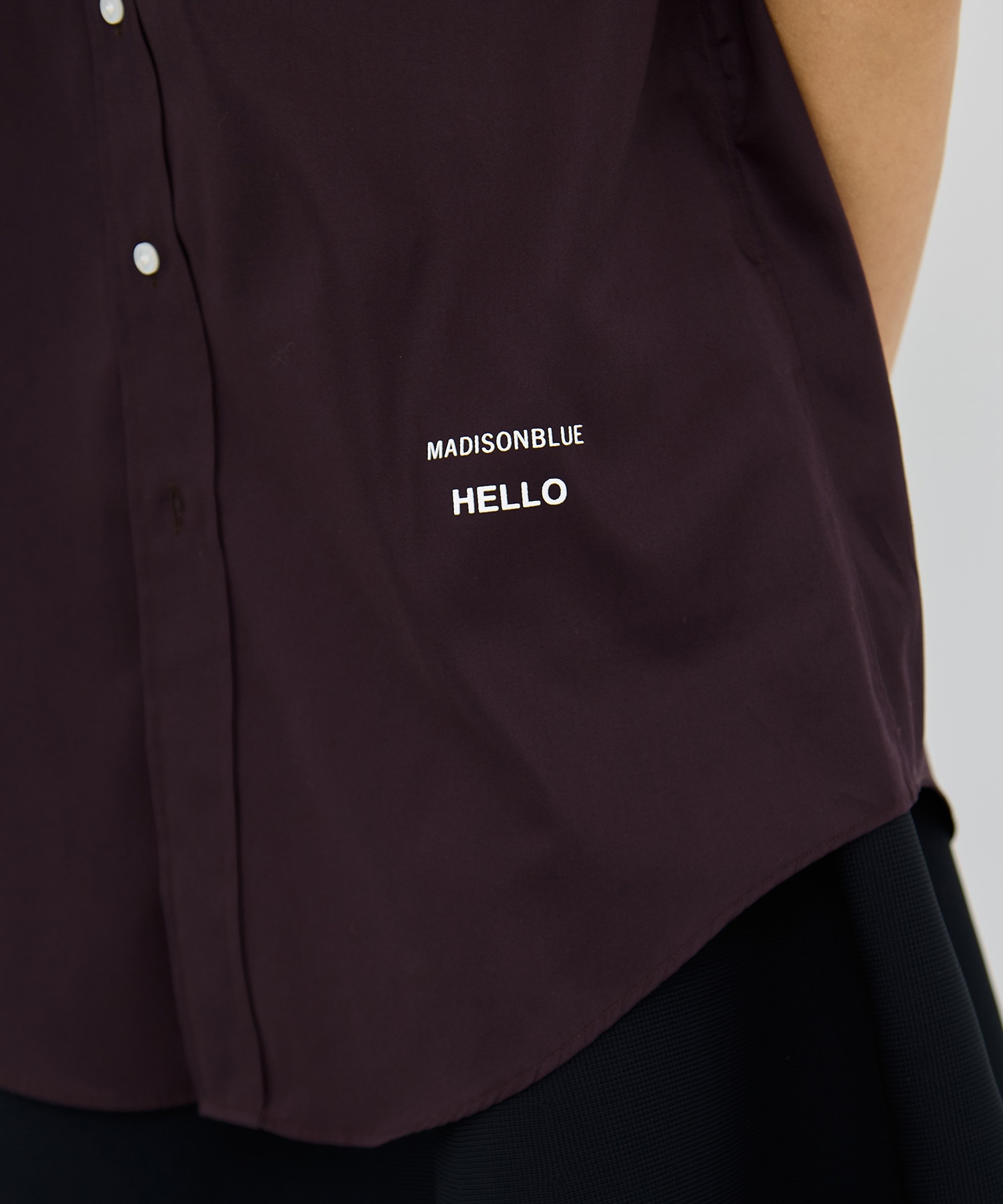 TRANE H/S SHIRT SATIN MADISONBLUE