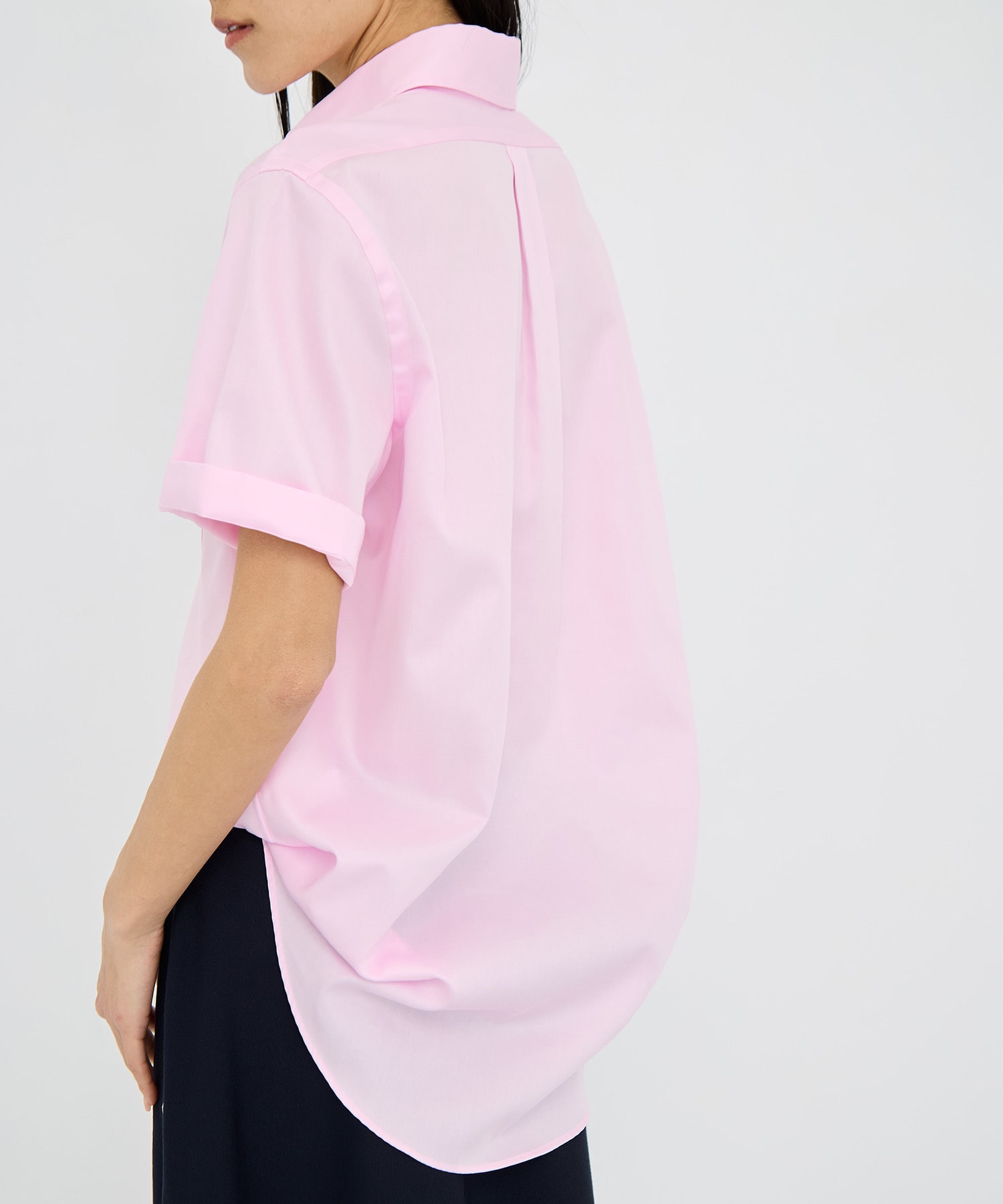 TRANE H/S SHIRT SATIN MADISONBLUE