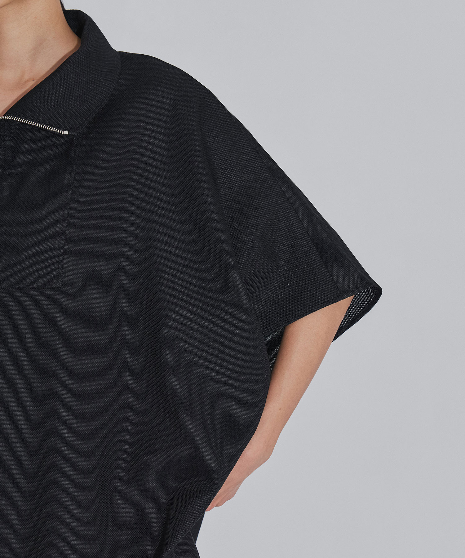 Y ITEM NAME COMPOSITION RERACS HIGH NECK ZIP UP DRESS THE RERACS