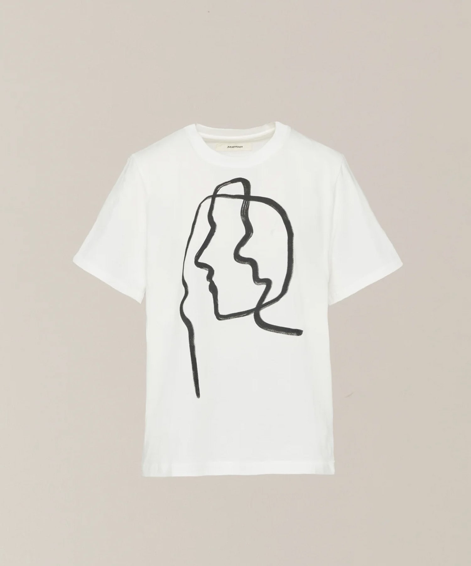 Line portrait T-shirt AKIRANAKA