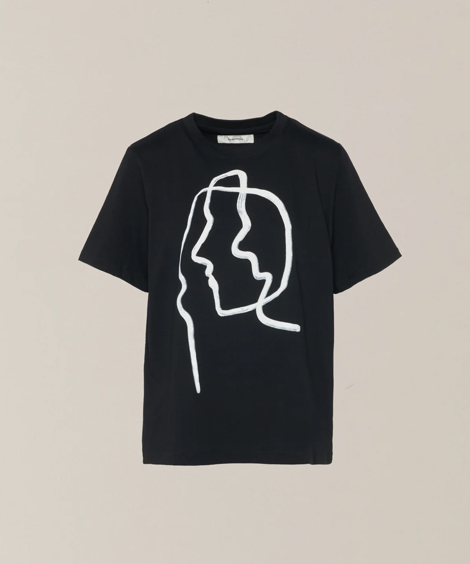Line portrait T-shirt AKIRANAKA