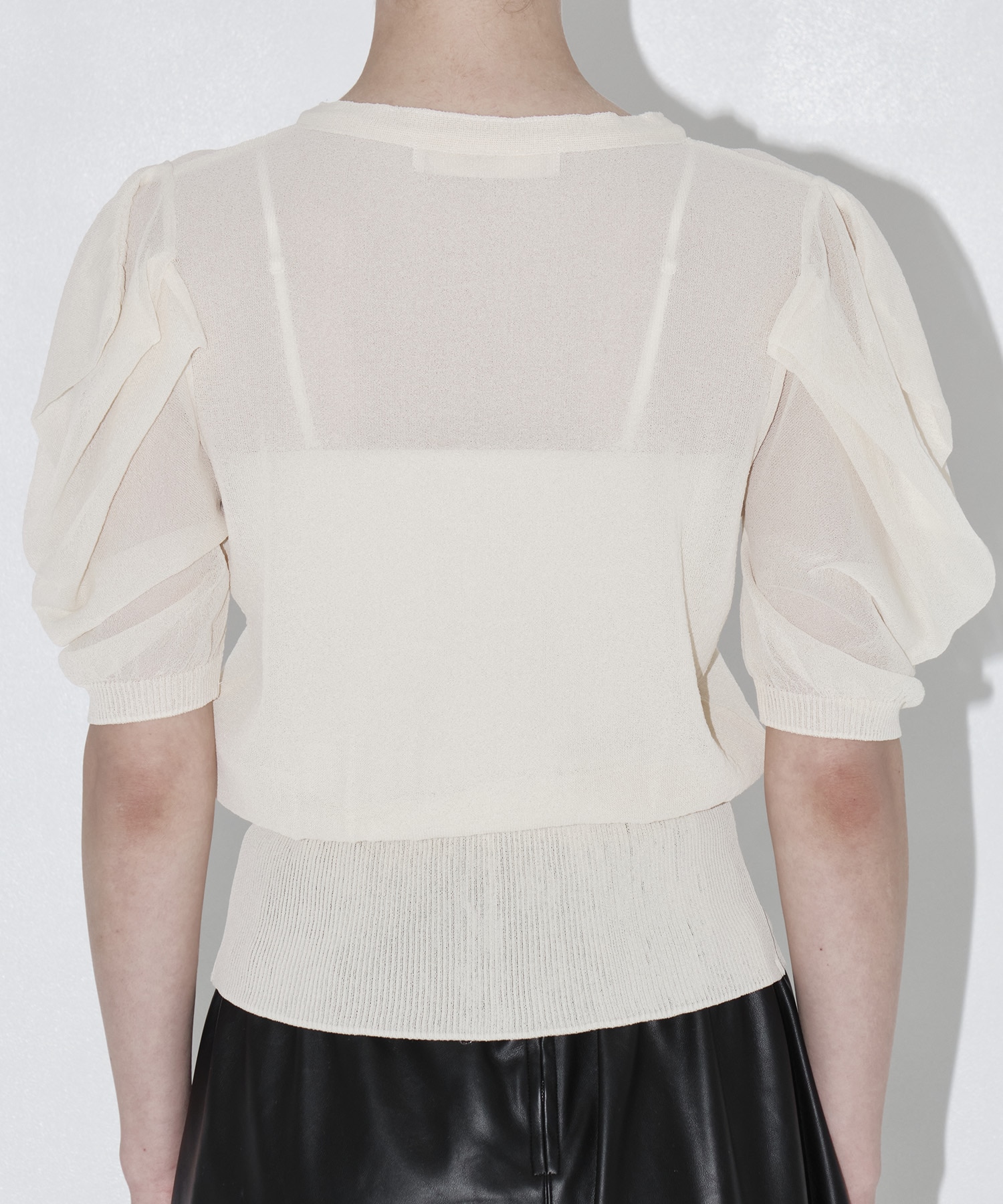 Half Sleeve Lace Knit Cardigan THE TOKYO