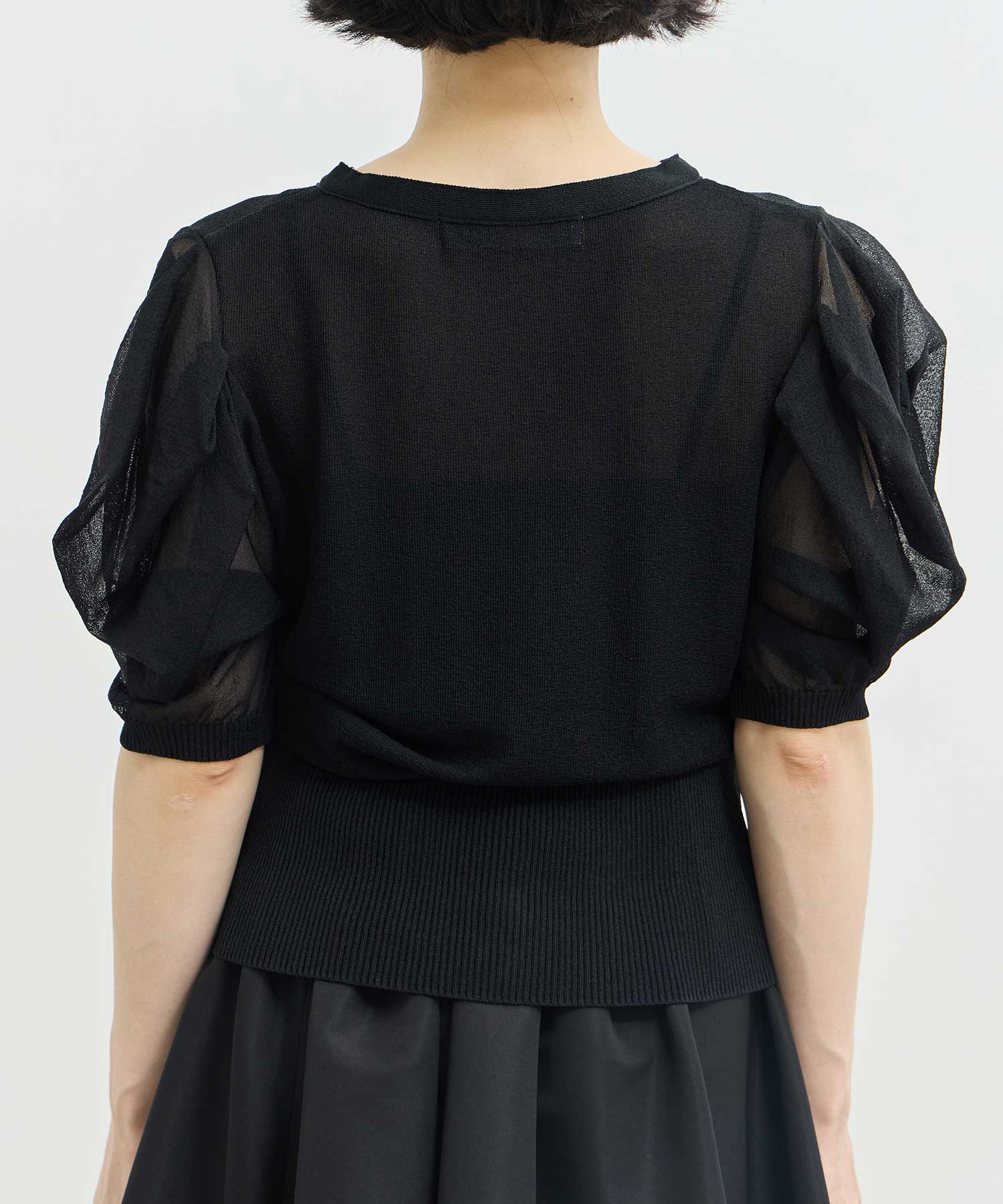 Harf Sleeve Lace Knit Cardigan THE TOKYO