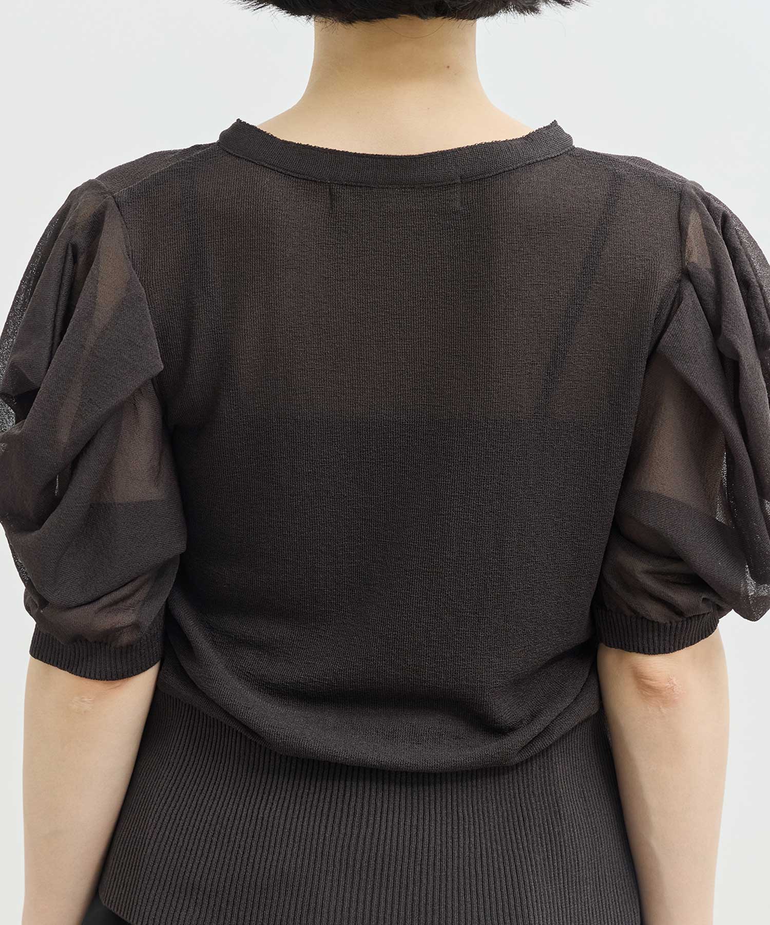 Harf Sleeve Lace Knit Cardigan THE TOKYO