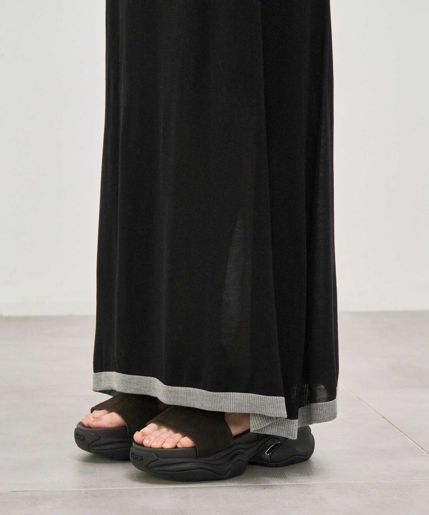 別注 Washable Silk Pencil Skirt CINOH