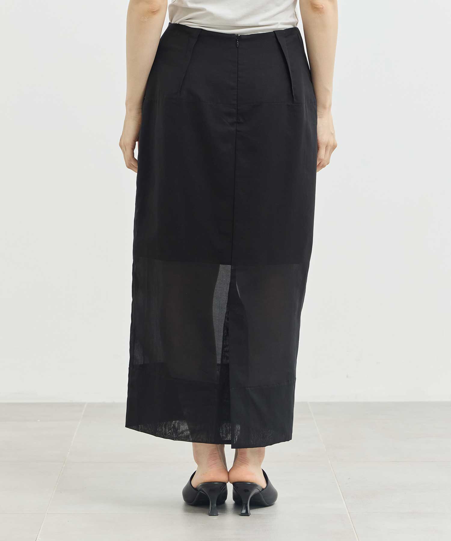 sheer cocoon skirt Louren
