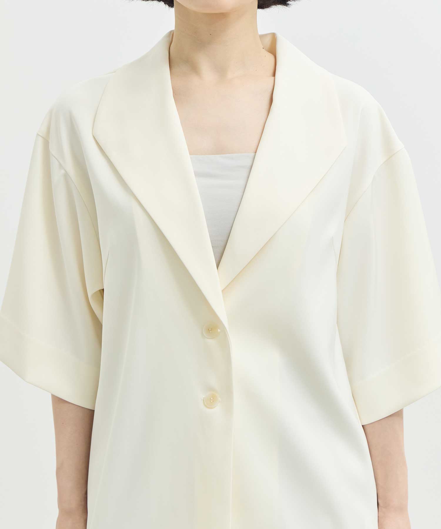 double satin half jacket Louren