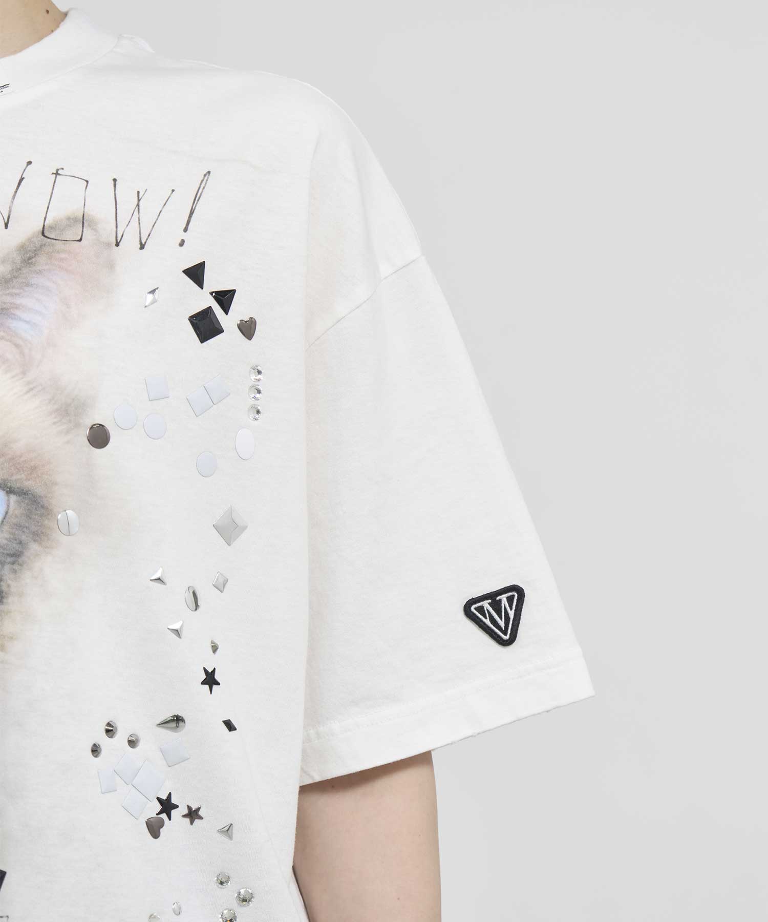 EMBELLISHED DISTRESSED TEE Maison MIHARA YASUHIRO