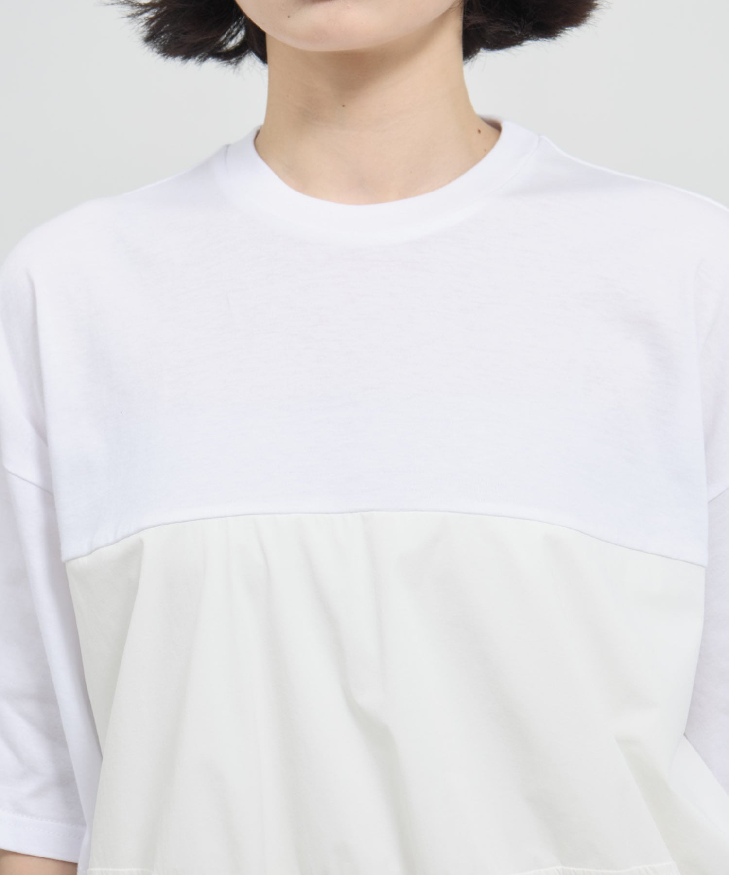woven combinatin t-shirt nagonstans