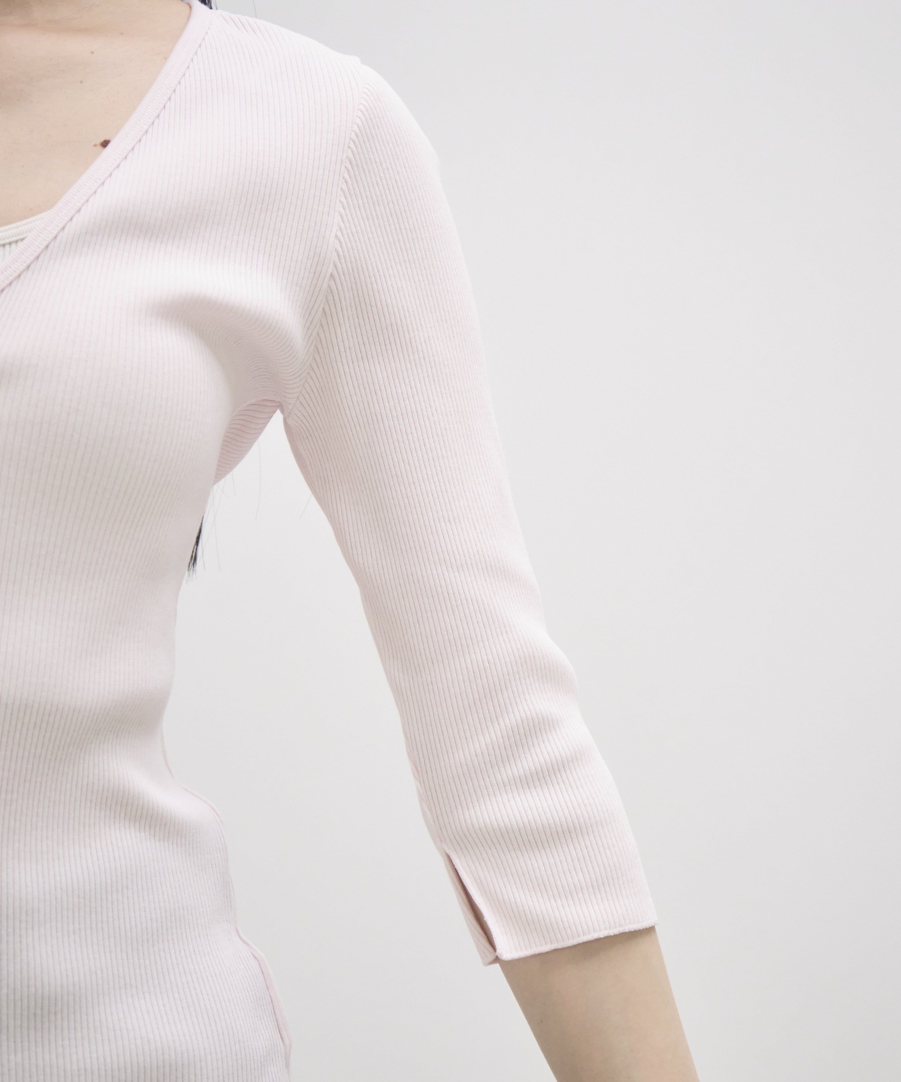 V Neck 3/4 Sleeve Cardigan GOOD PEOPLE GOOD STITCHING GOOD PRODUCT