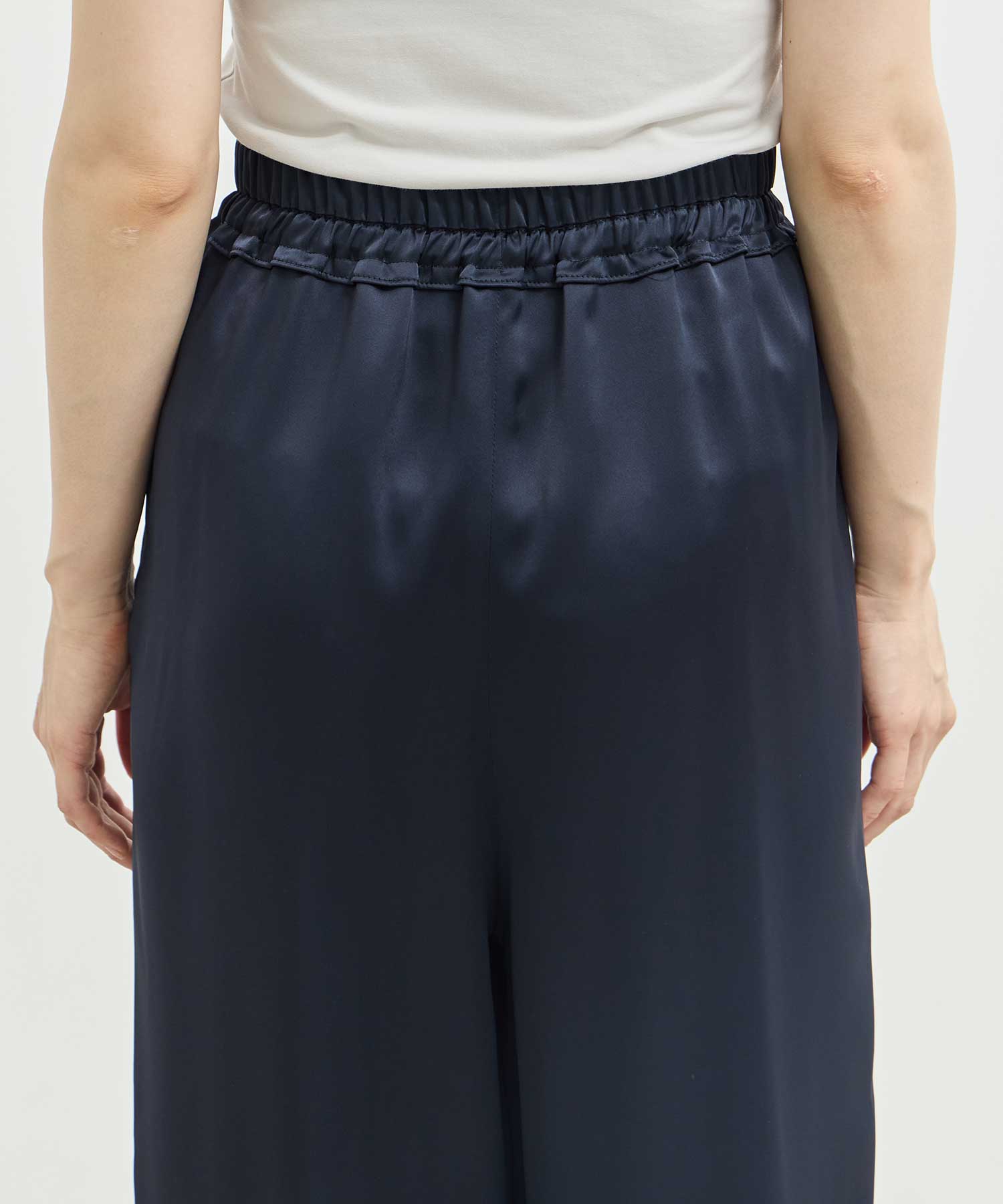 GATHER WIDE-TROUSERS ENFOLD