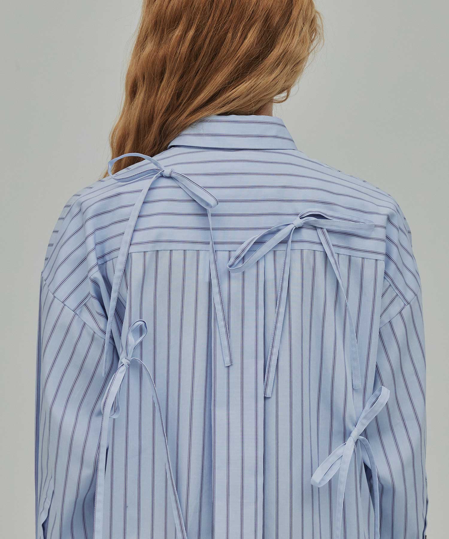RIBBON SHIRT(38 LIGHT BLUE): ENFOLD: WOMENS｜THE TOKYO
