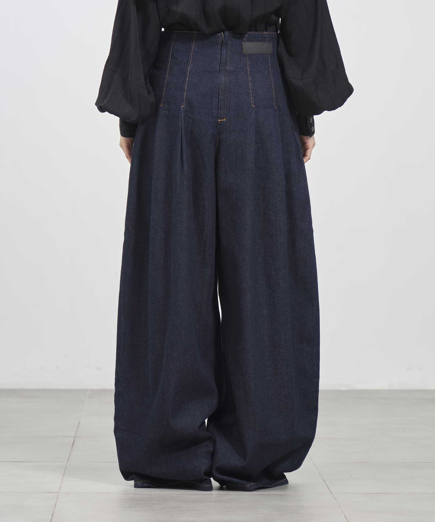 Pleated wide-legged jeans FETICO