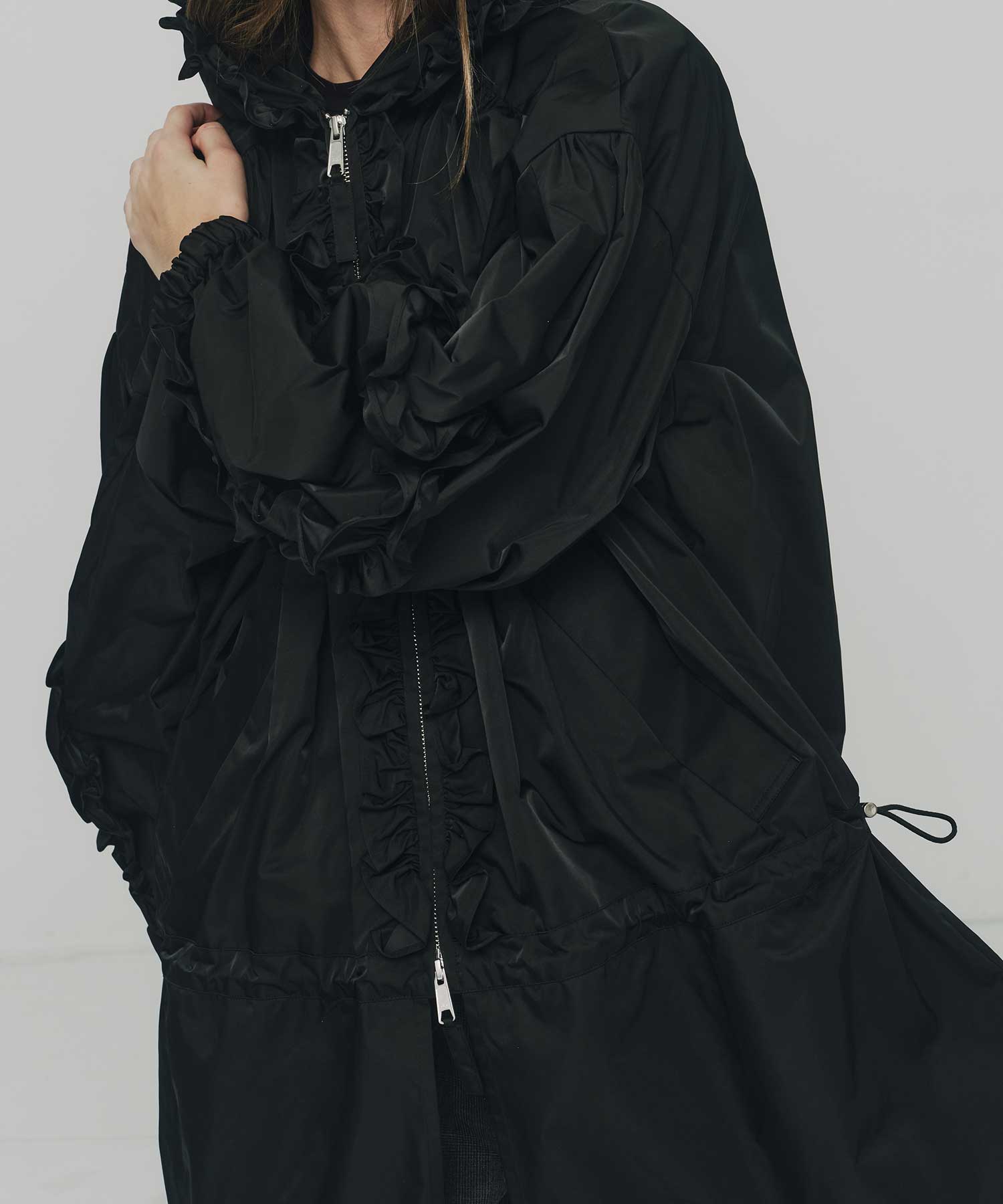 ENFOLD BLOUSON ジャケット　BLK 36 FRILL BLOUSON(36 BLACK): ENFOLD: WOMENS｜THE TOKYO ONLINE STORE