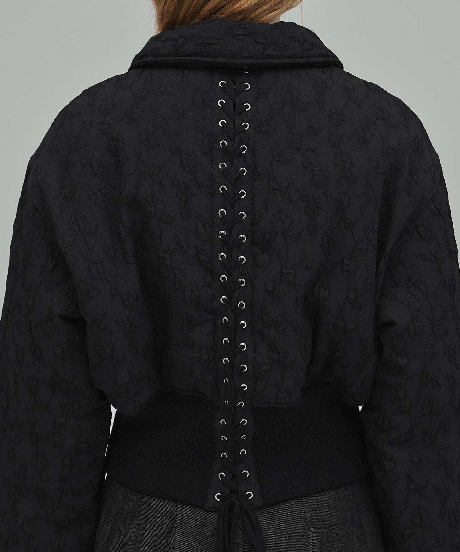 Floral jacquard bomber jacket FETICO