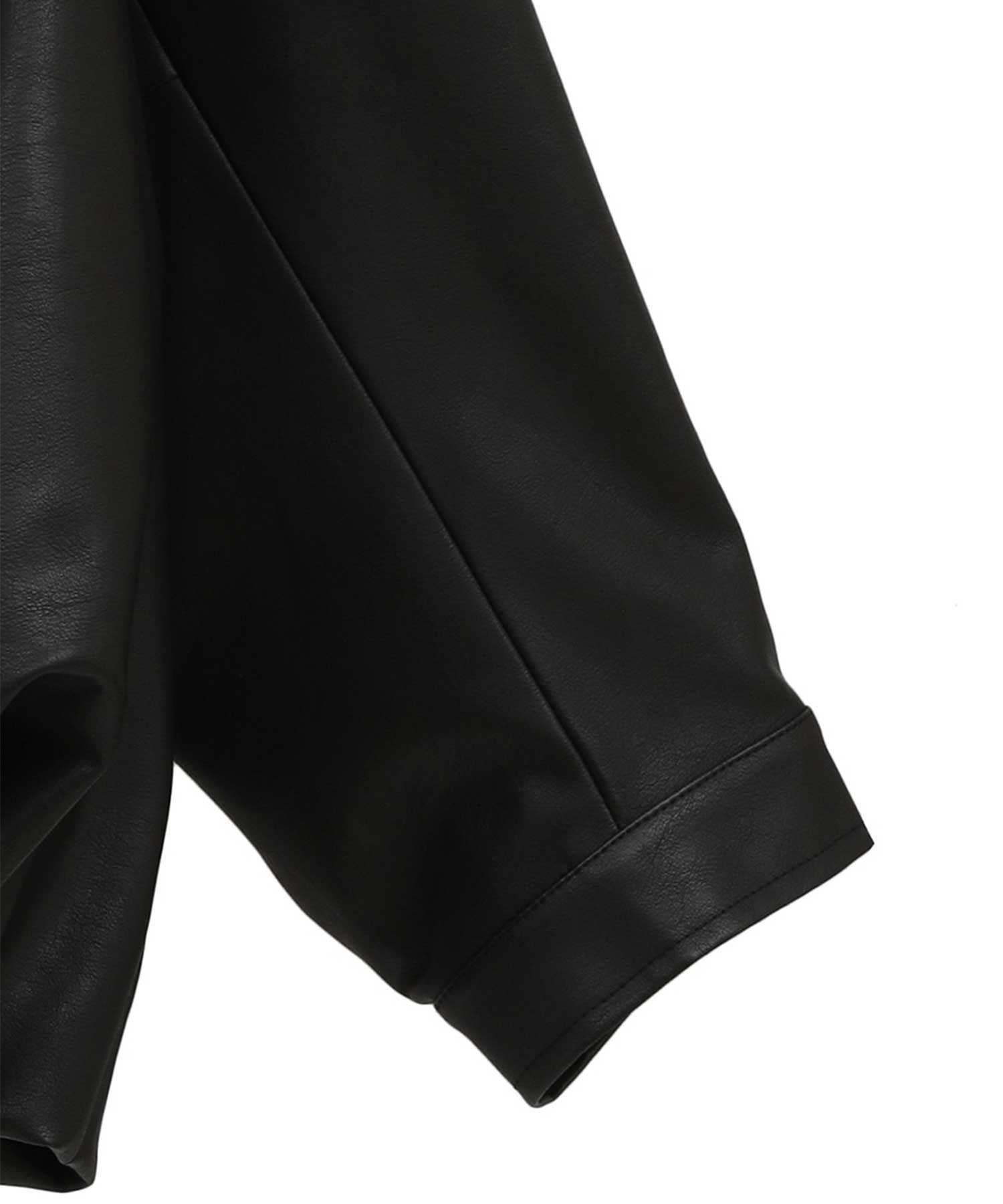FAKE LEATHER BALLOON JACKET CLANE