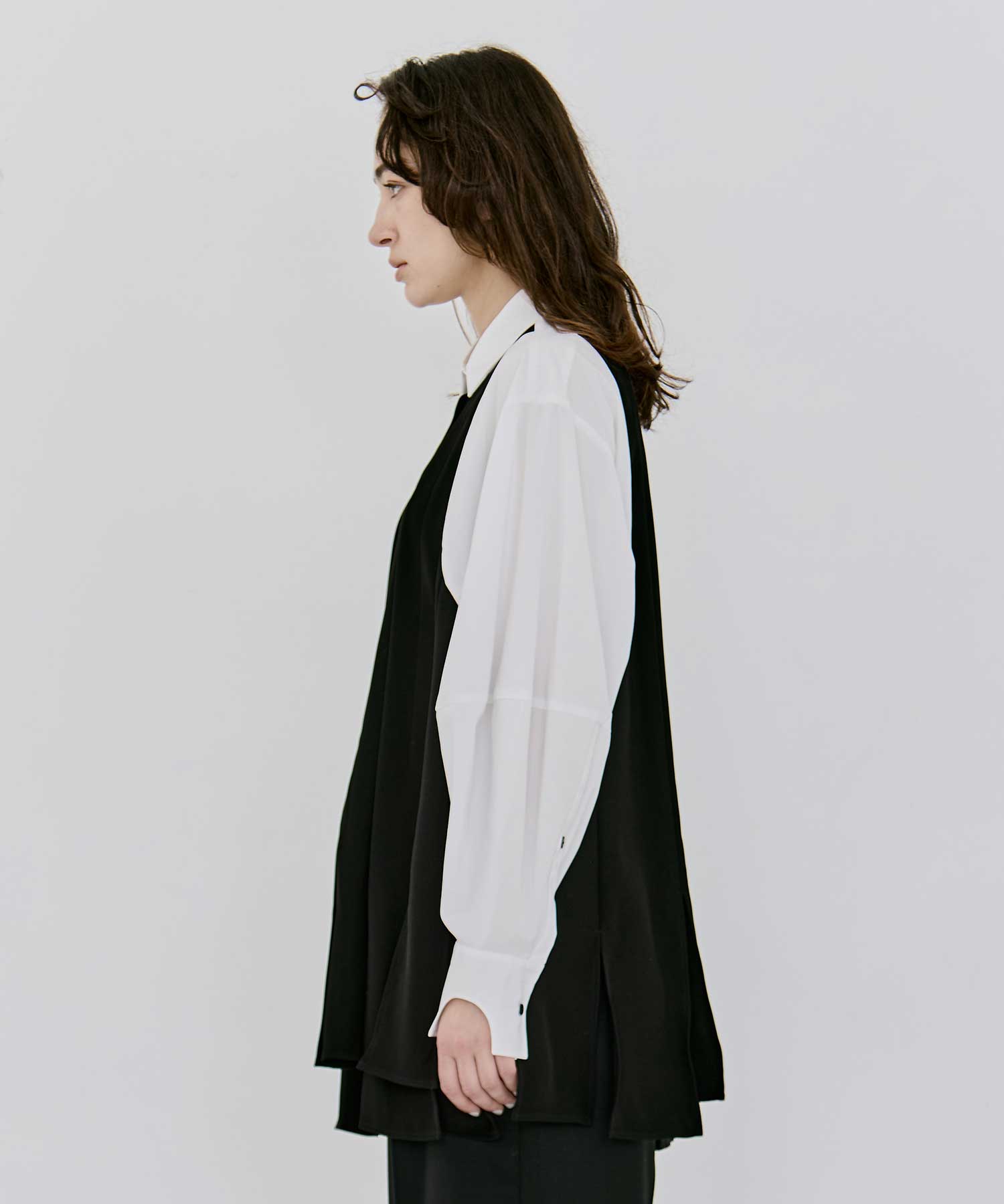 PANEL-HEM PULLOVER ENFOLD