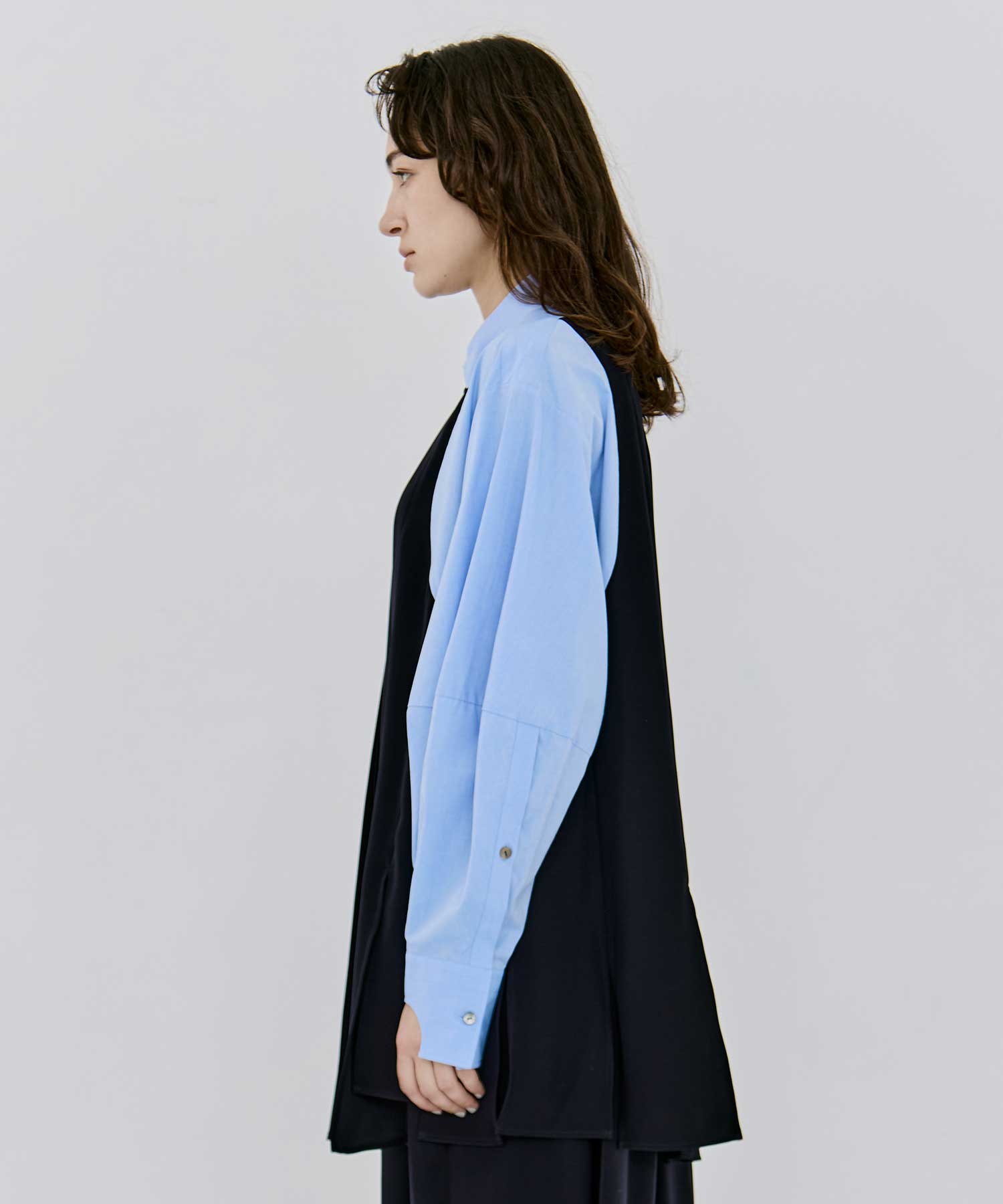 PANEL-HEM PULLOVER ENFOLD