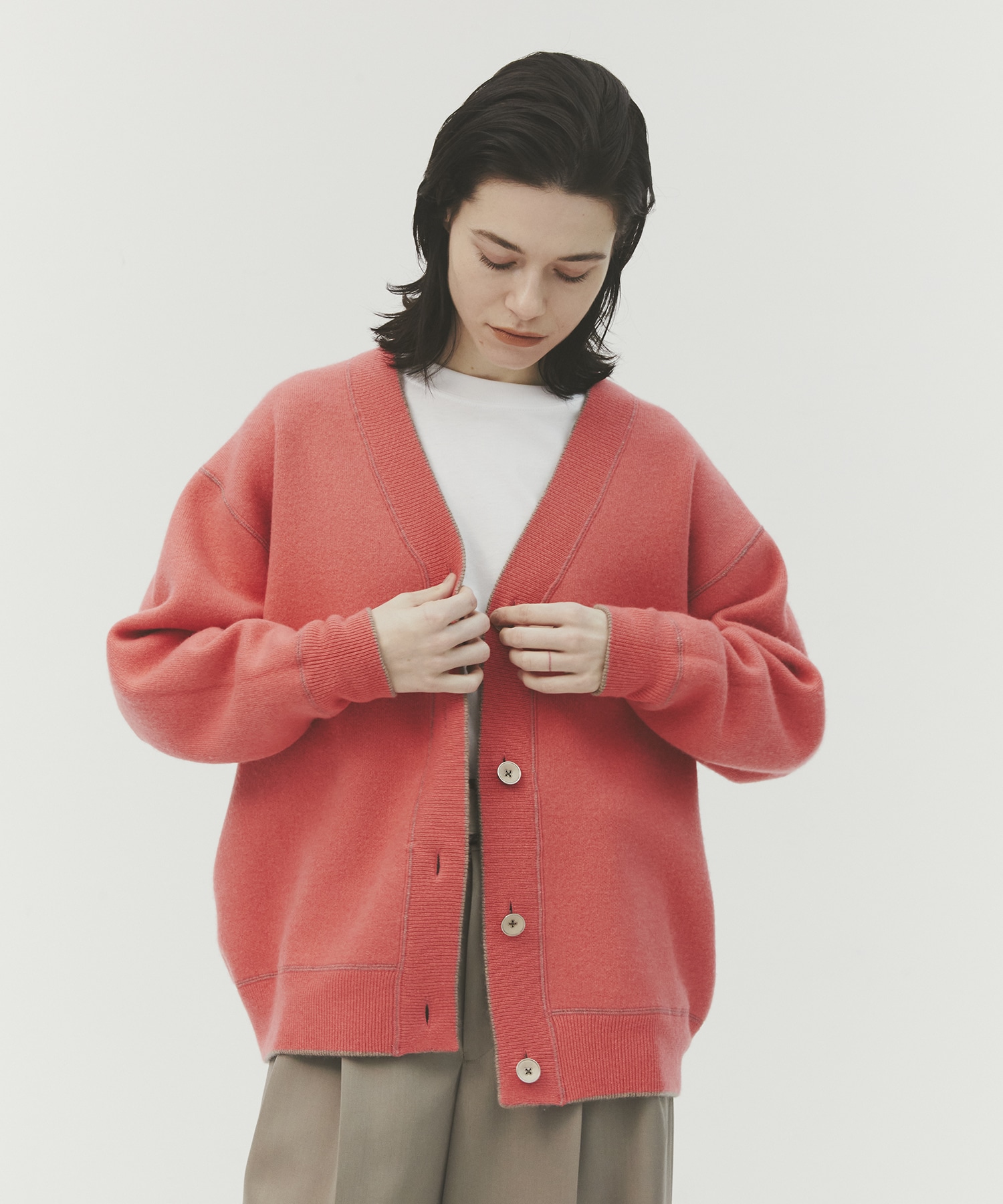 CASHMERE REVERSIBLE CARDIGAN THE TOKYO
