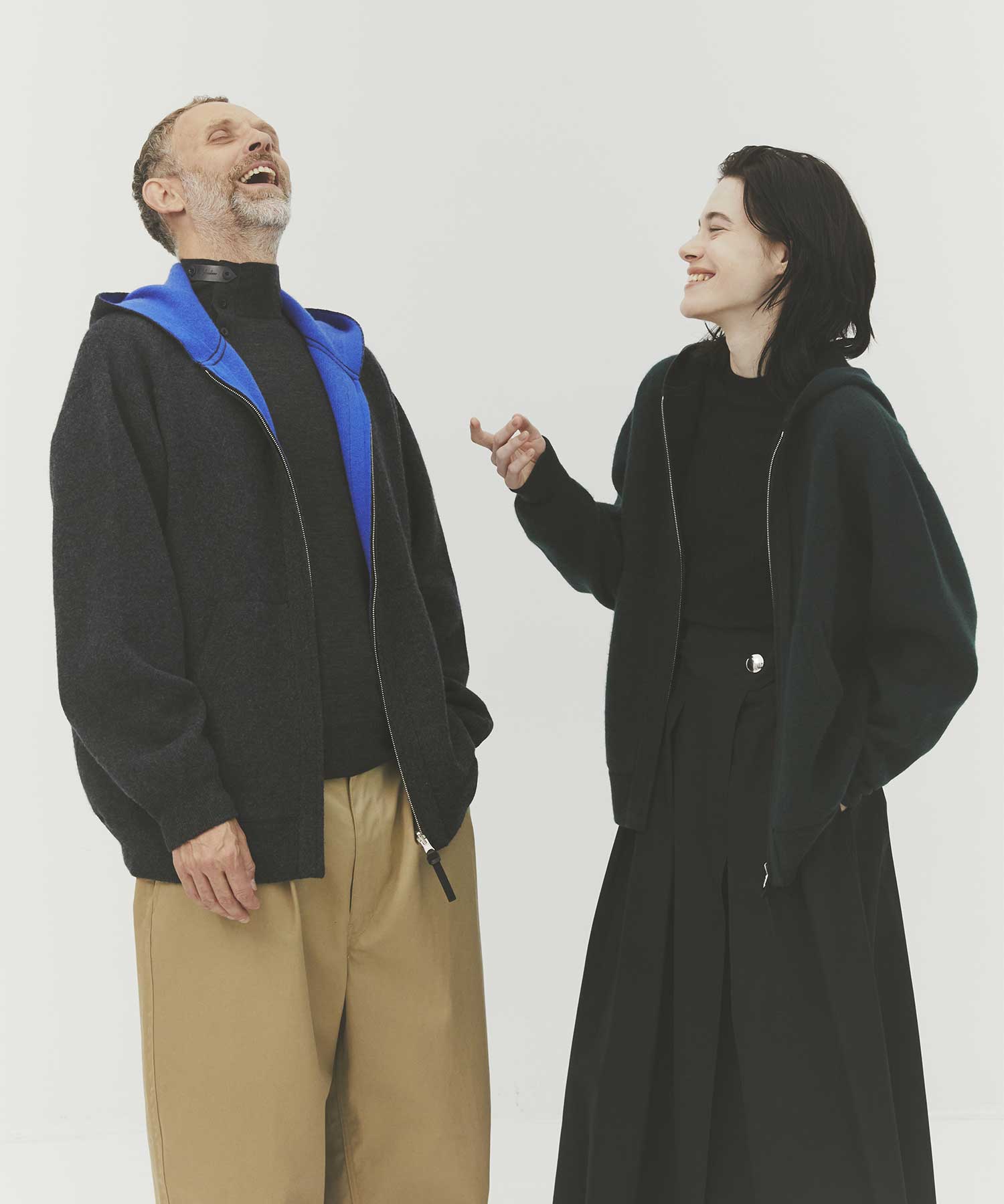 CASHMERE REVERSIBLE ZIP UP HOODIE THE TOKYO