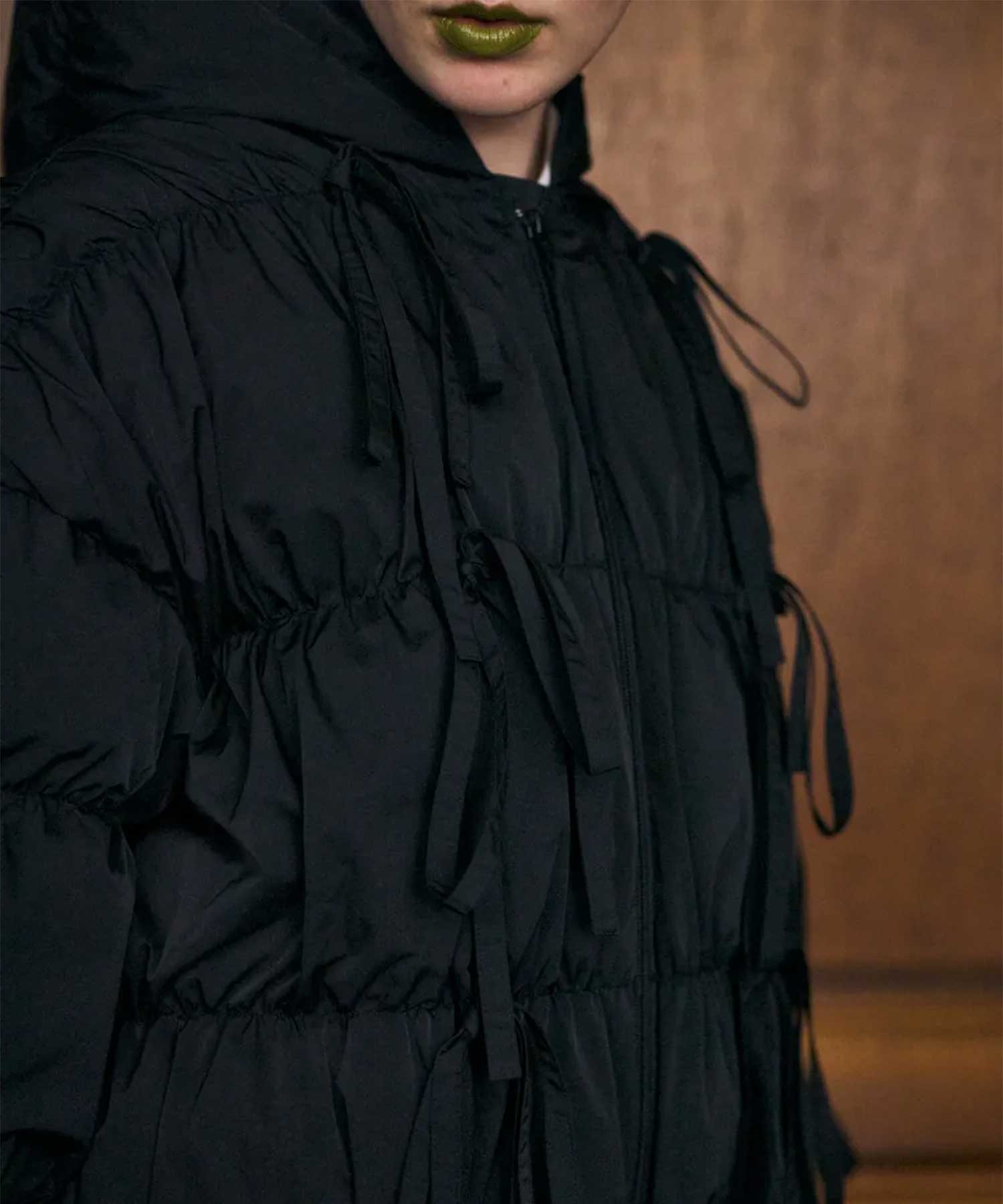 RIBBON DOWN-JAKET ENFOLD