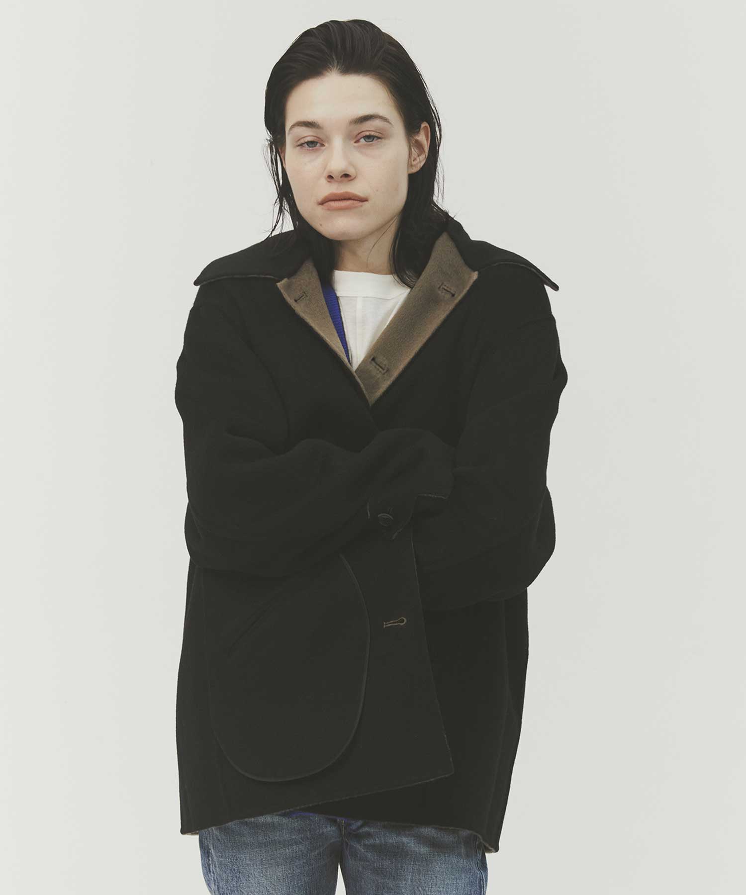 CASHMERE REVERSIBLE SHORT COAT THE TOKYO