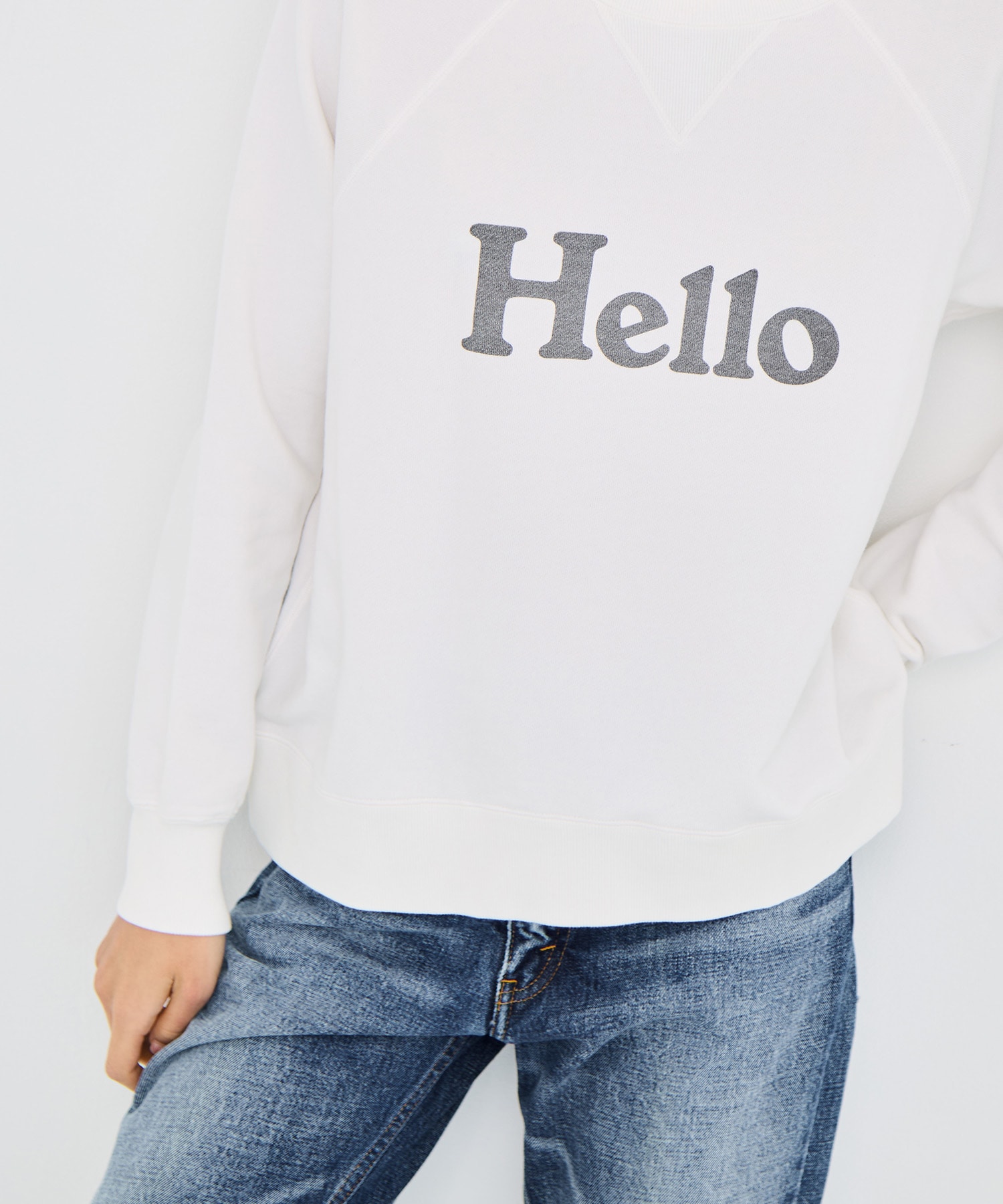 HELLO SWEAT L/S URAKE DYED MADISONBLUE