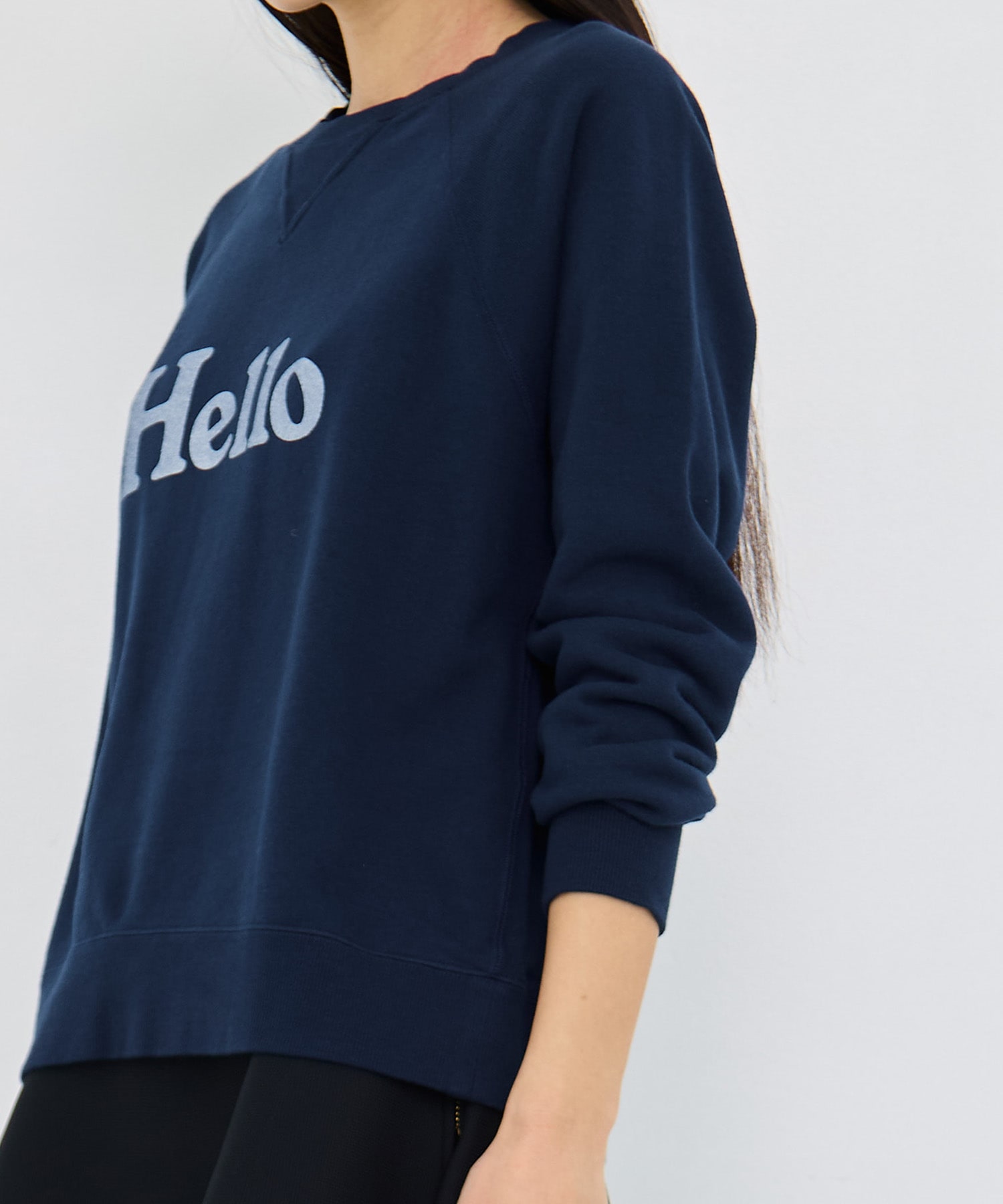 HELLO SWEAT L/S URAKE DYED MADISONBLUE