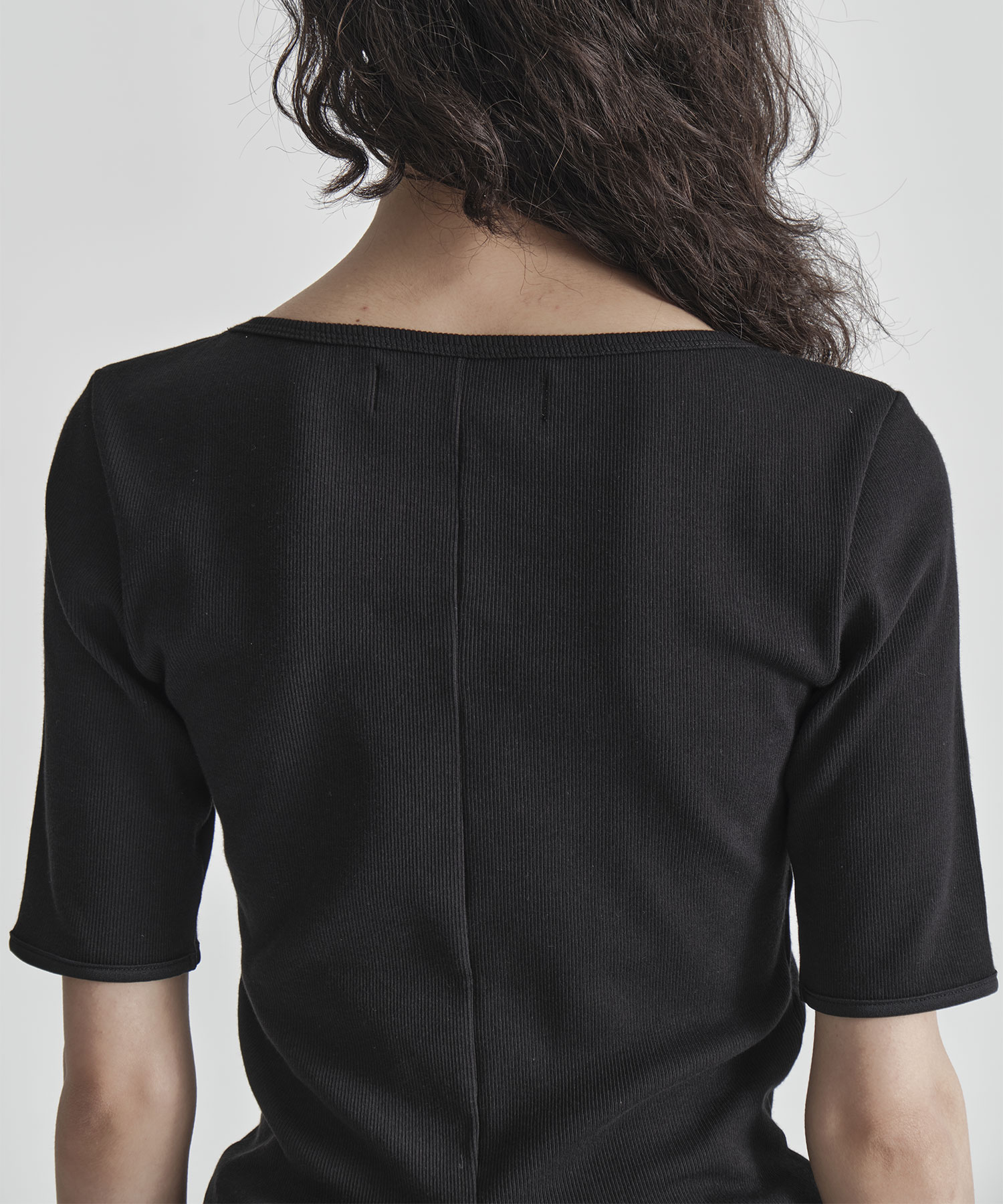 Boat Neck Rib Top THE TOKYO