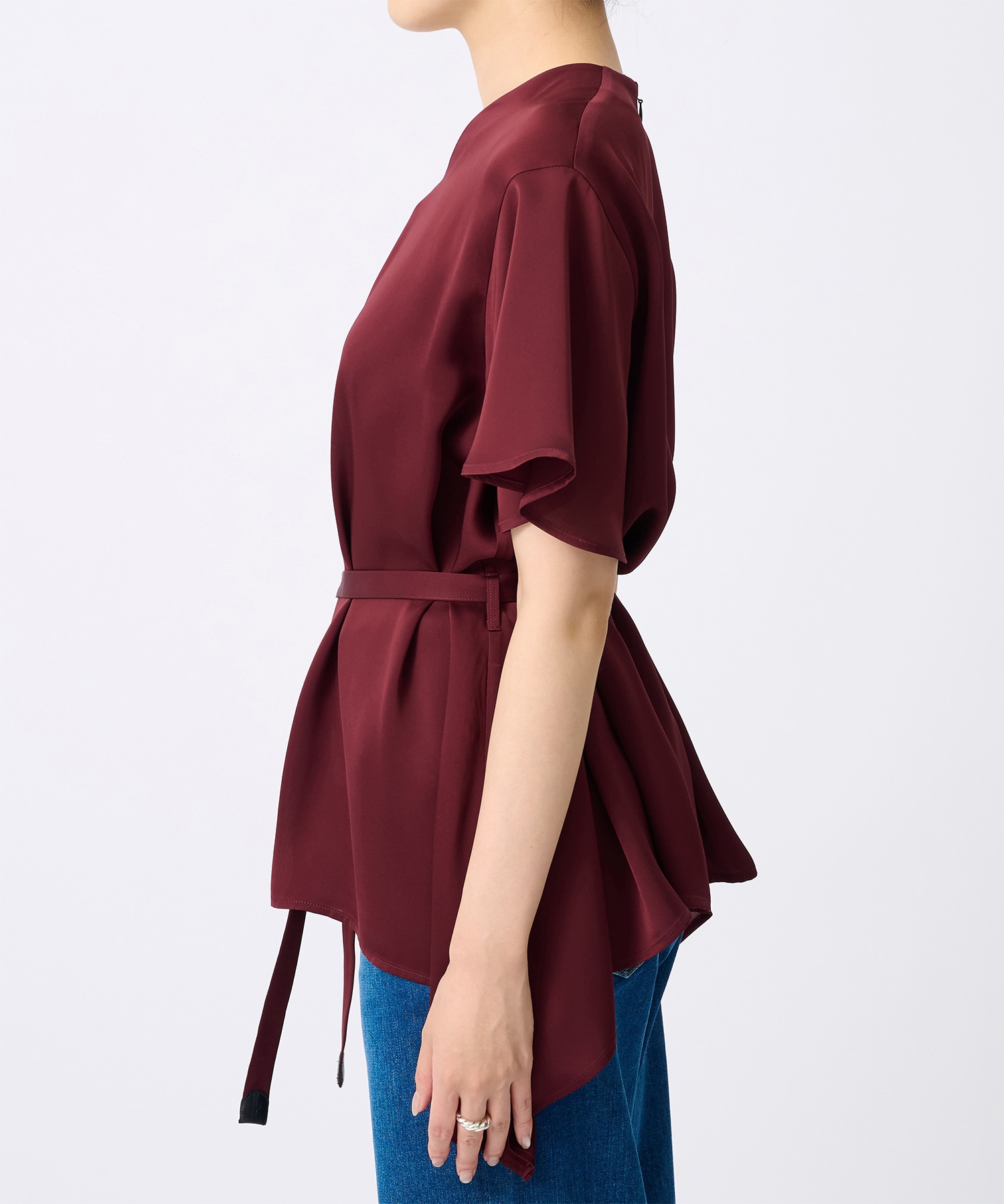 Satin Half Sleeve Blouse THE TOKYO